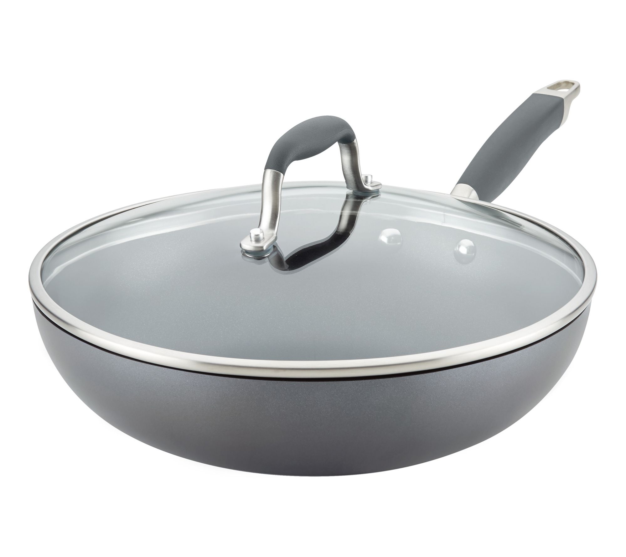 Anolon Advanced Home Hard-Anodized Ultimate Panwith Lid, 12in