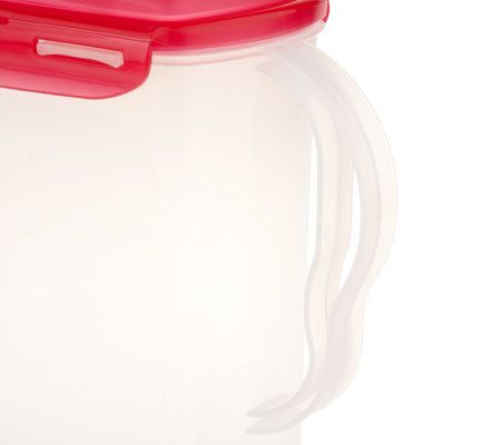 Lock & Lock 2-piece Pitcher Set with Holiday Color Lids 