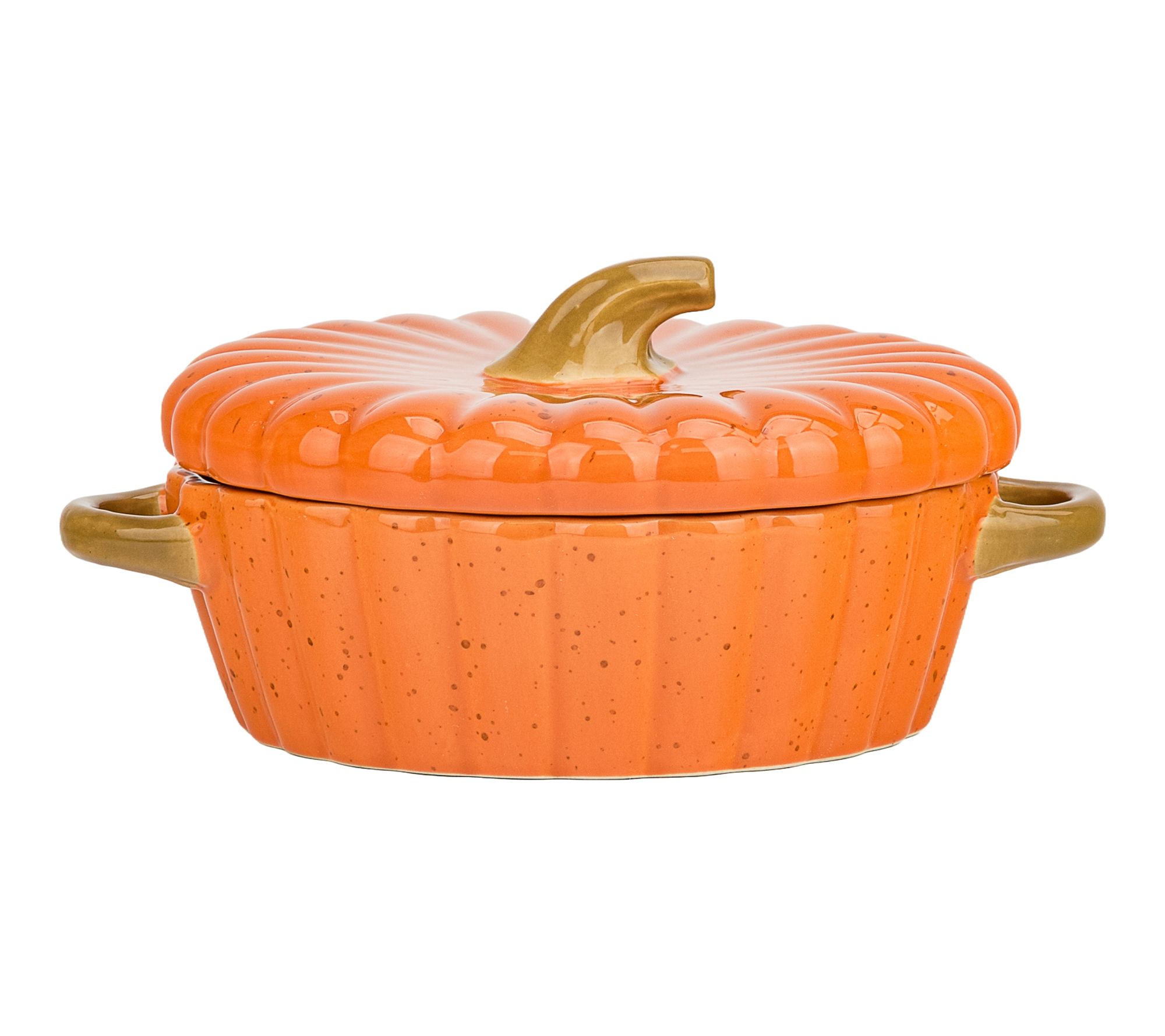 10 Strawberry Street 8" Round Pumpkin Patch Covered Casserole