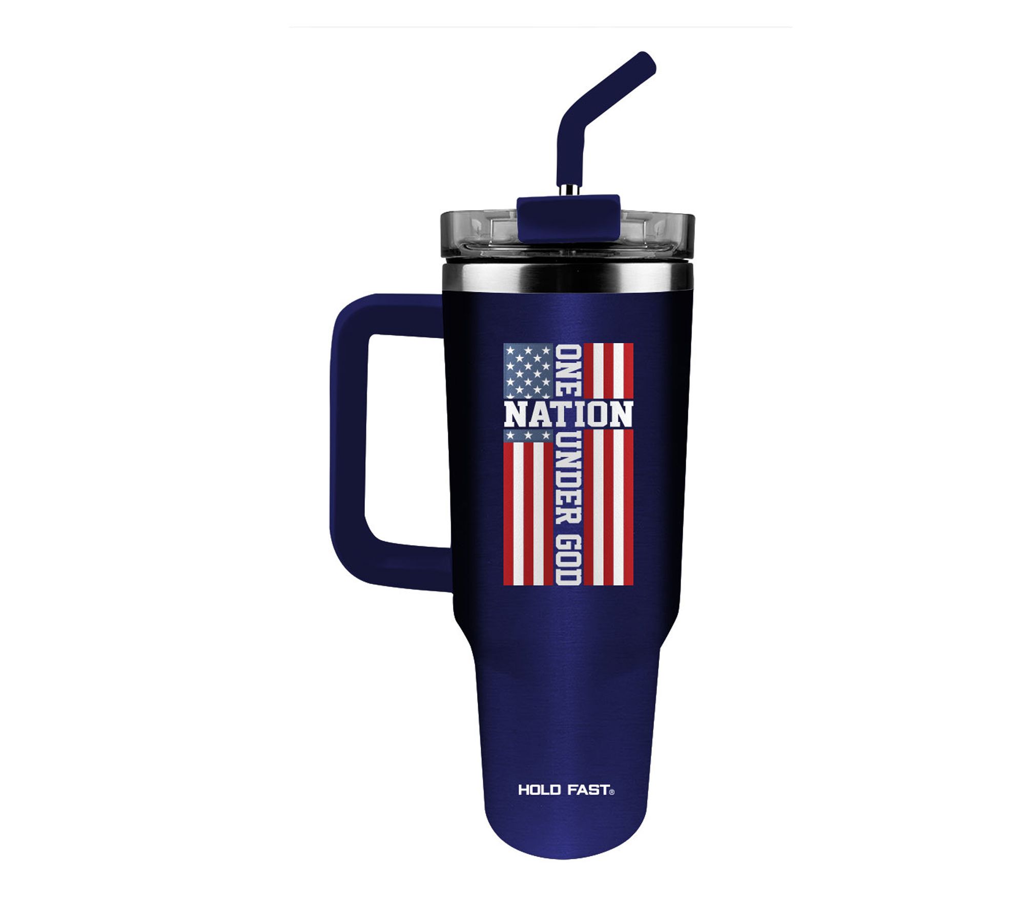HOLD FAST 40 oz Stainless Steel Mug With Straw