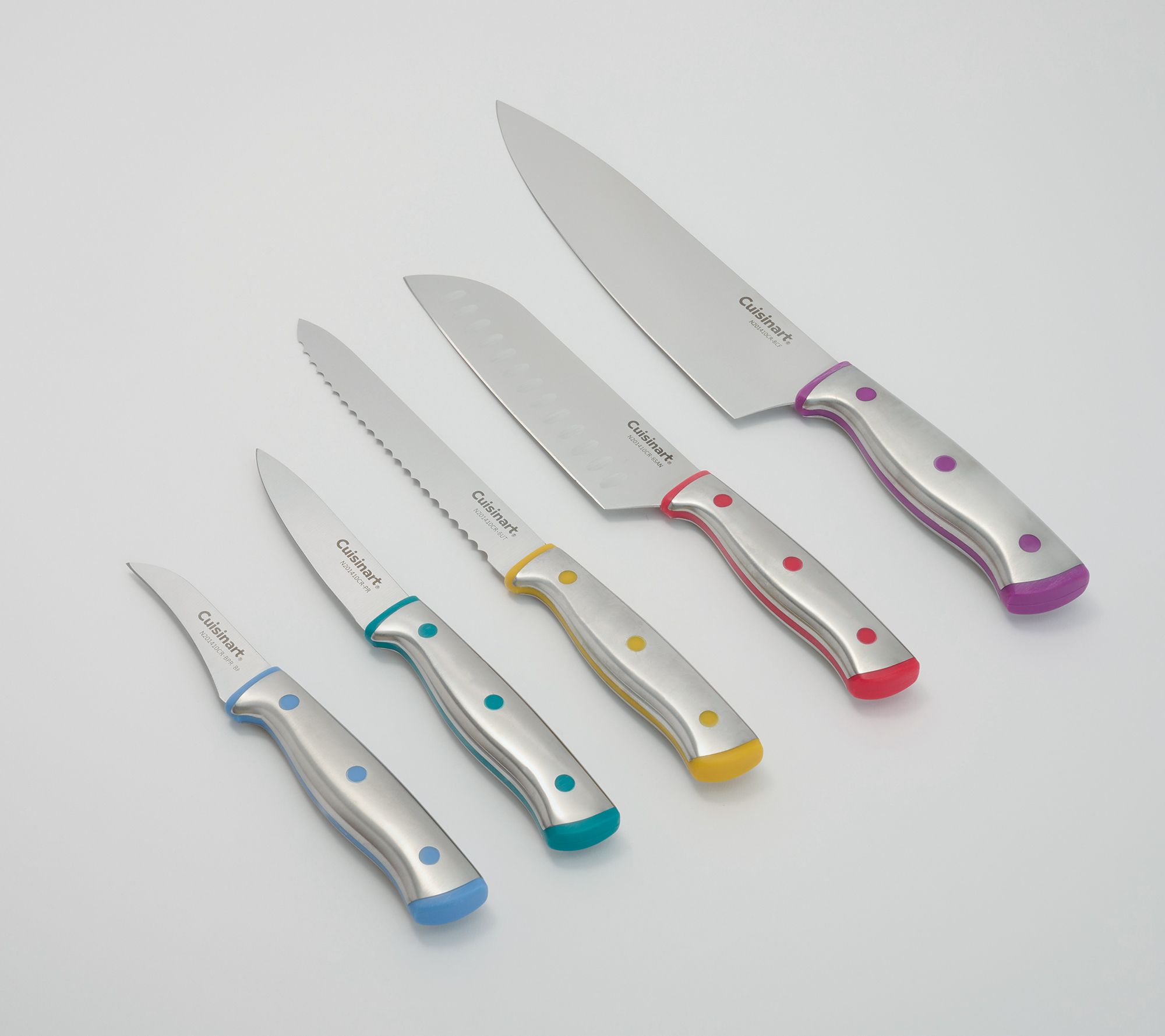 Cuisinart 5-Piece SS Multi-Color Cutlery Set w/ Sheaths