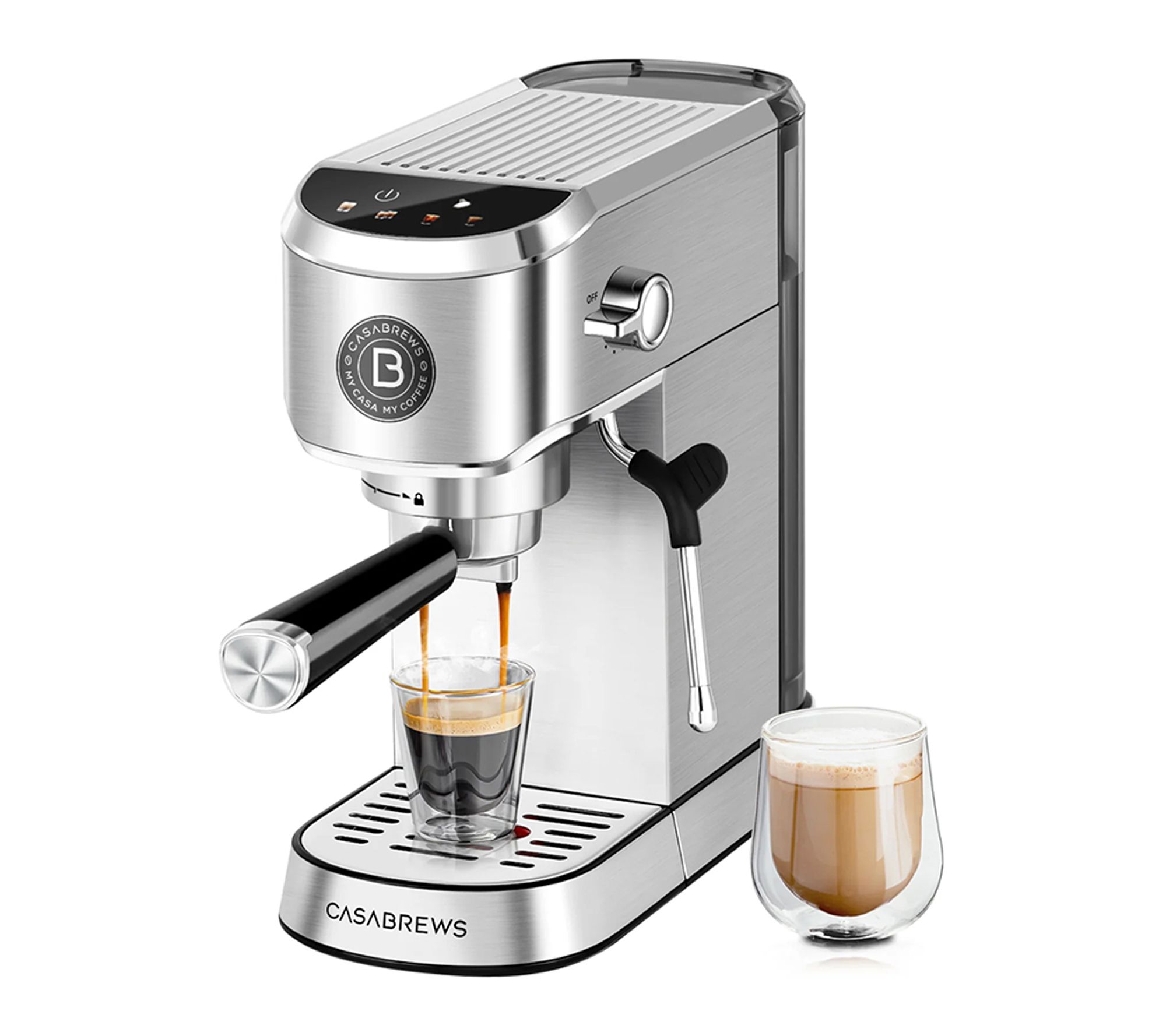 CASABREWS Espresso Machine 20 Bar  W/Milk Frother Cold Brew