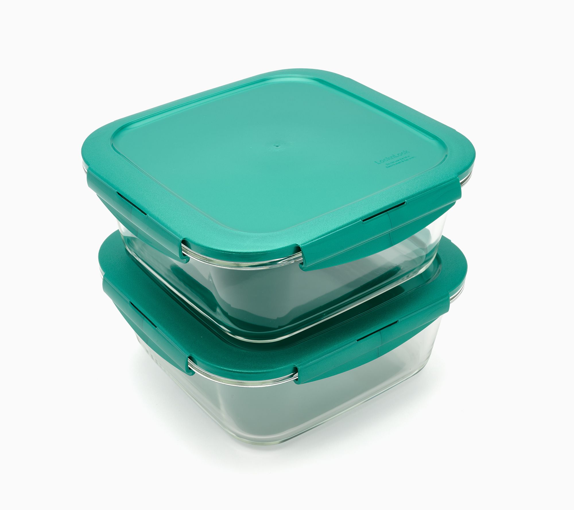  LocknLock Set of 2 Square Glass Containers