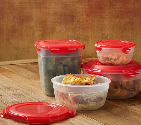 Snapware 8-Piece Mixed Glass & Plastic Storage Set on QVC 