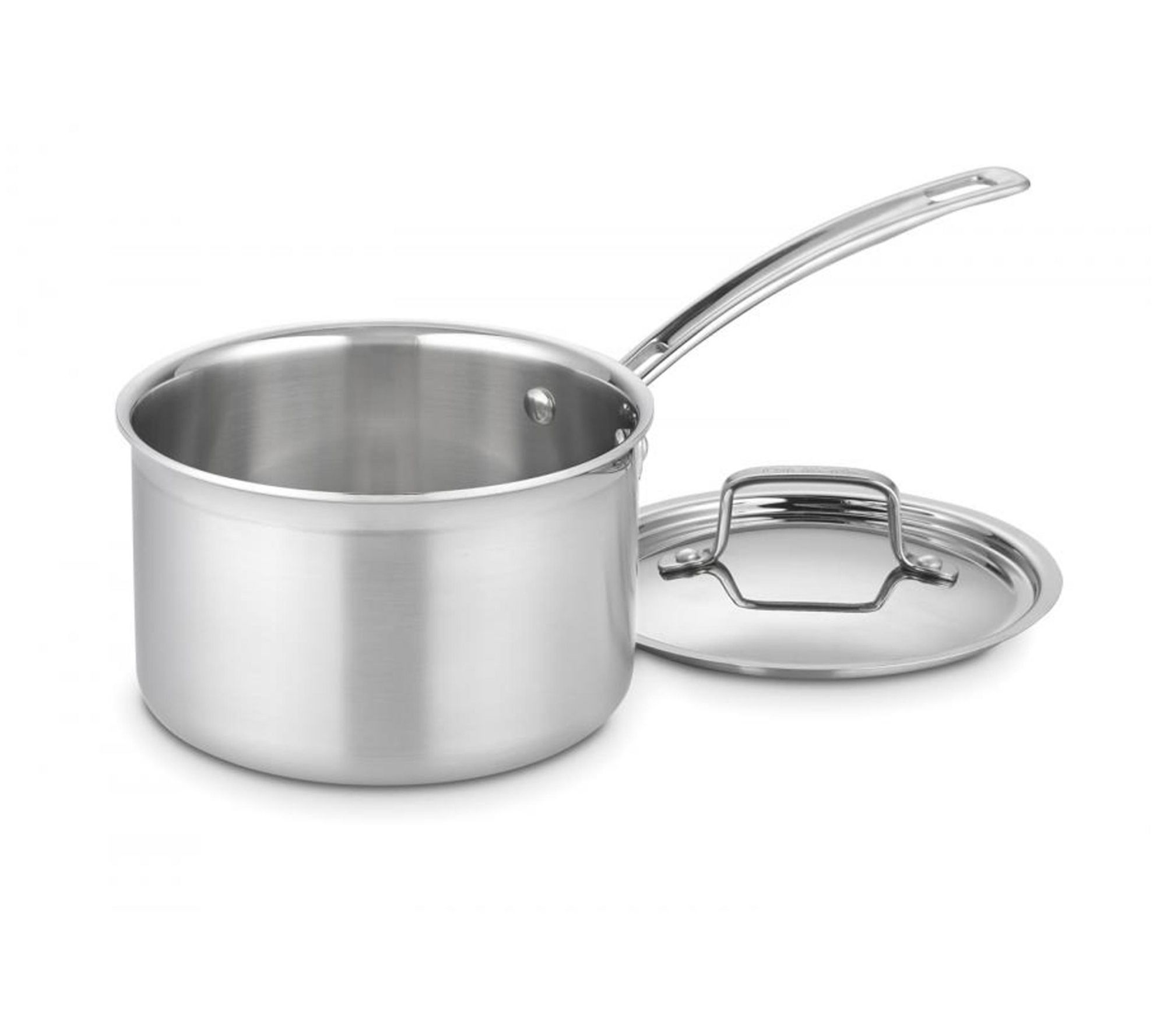 Cuisinart 3-Quart Saute Pan W/Helper & Cover, Stainless Steel