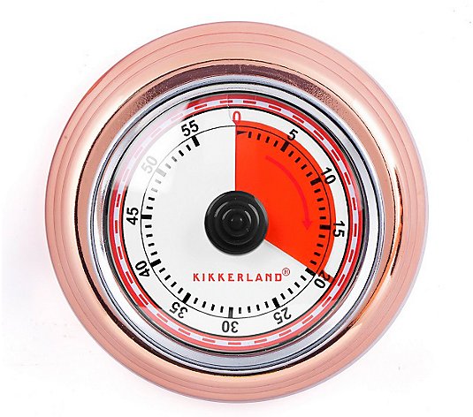Kikkerland Copper Magnetic 60-Minute MechanicalKitchen Timer