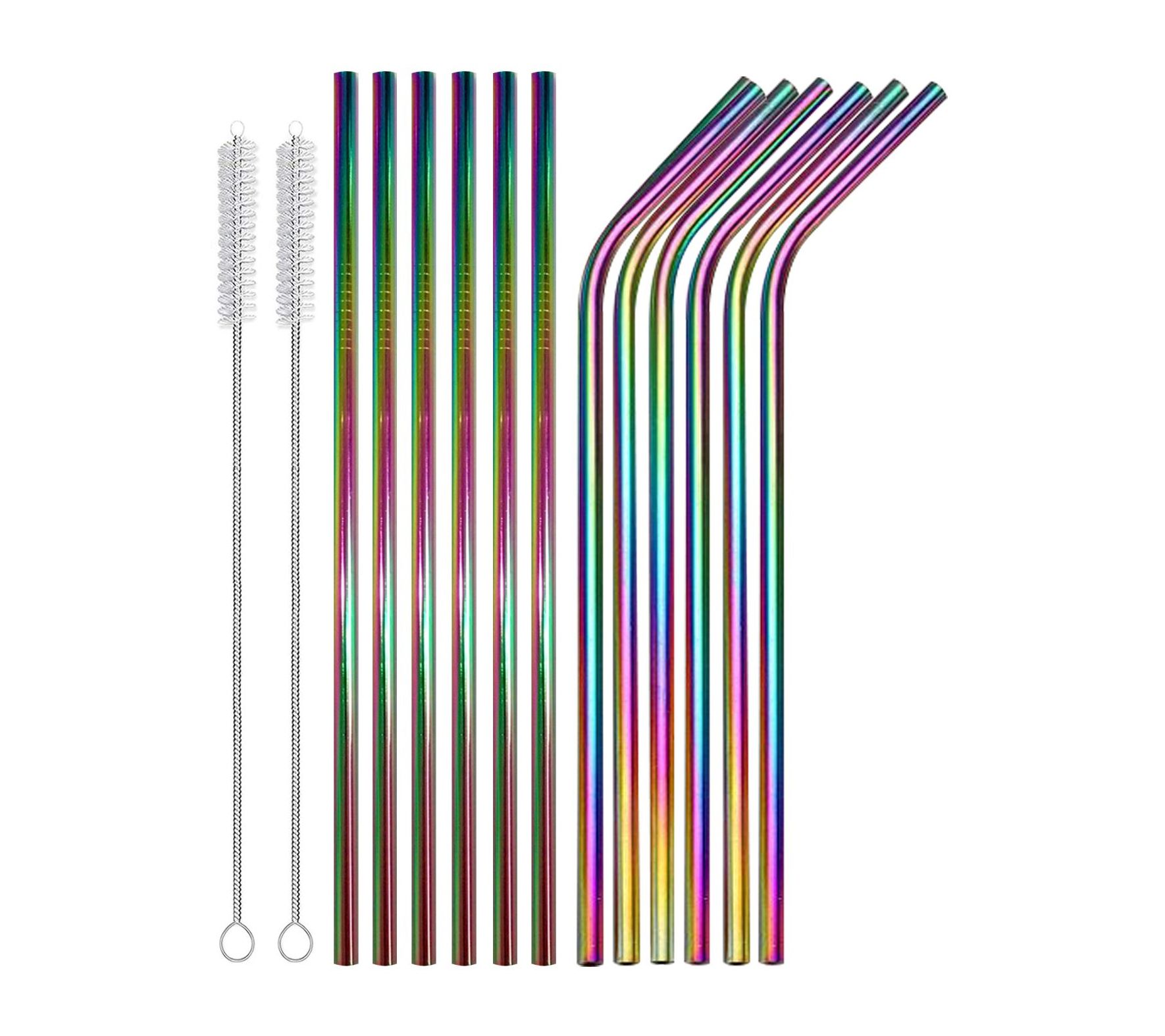 Metal Straws Short,Small Straw for Cocktail,Mini Stainless Steel Kids  Drinking Straws,Reusable Cocktails Coffee Bar Straws with Cleanning Brush  for