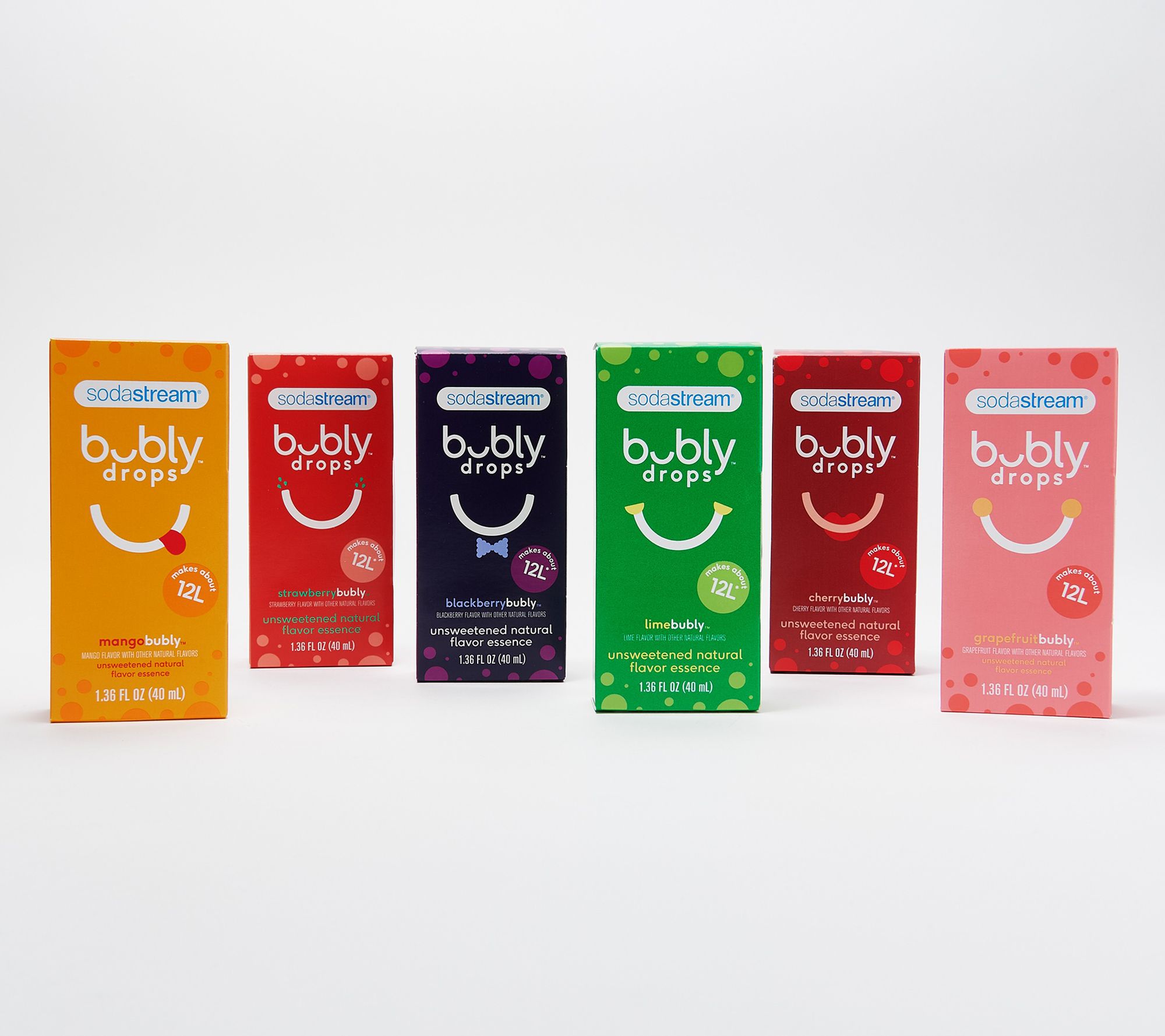 SodaStream 6-Count 12-Liter Bubly Drop Flavors - QVC.com