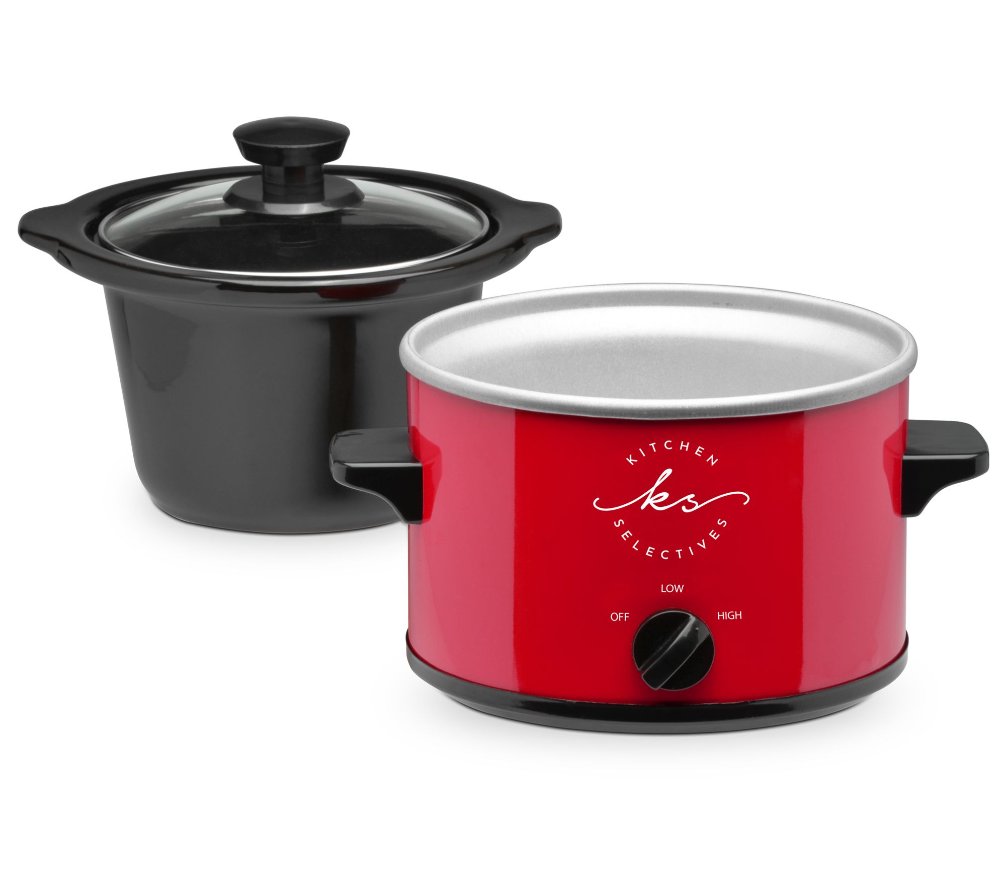 Courant 3.2-Quart Red Round Slow Cooker in the Slow Cookers department at