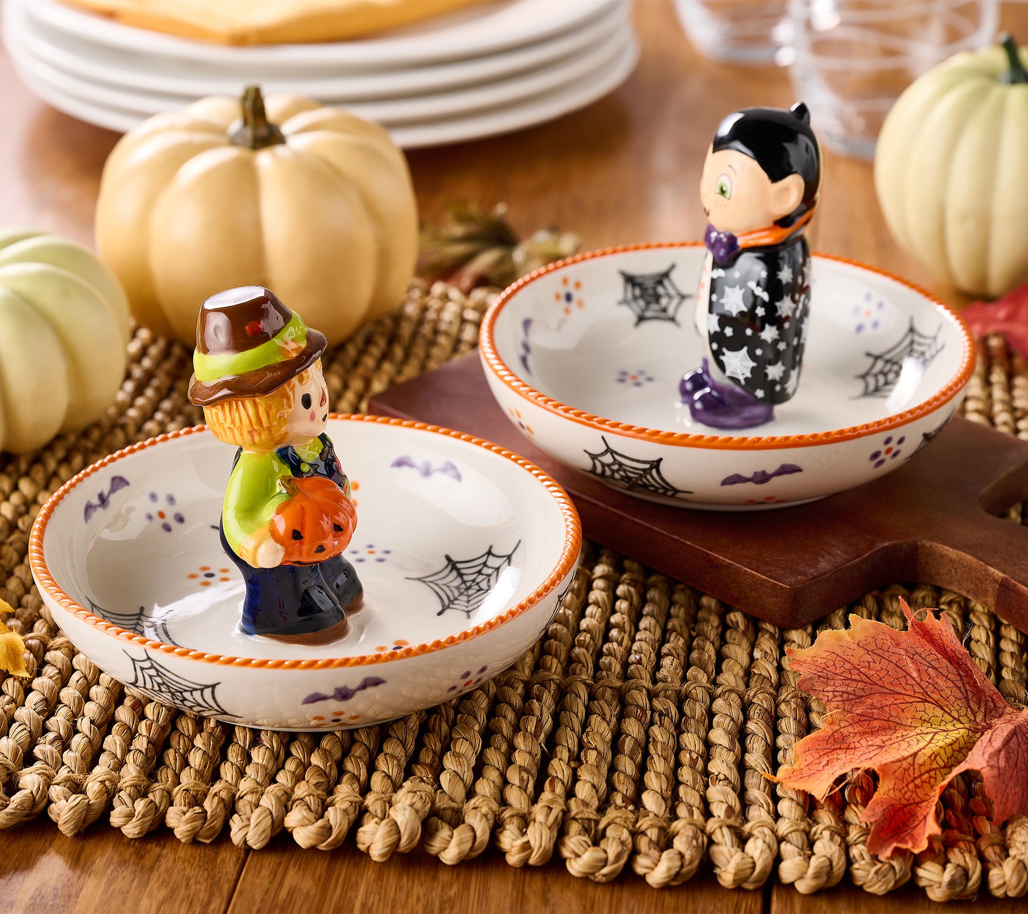 Temptations Seasonal Set of (2) Candy Dishes