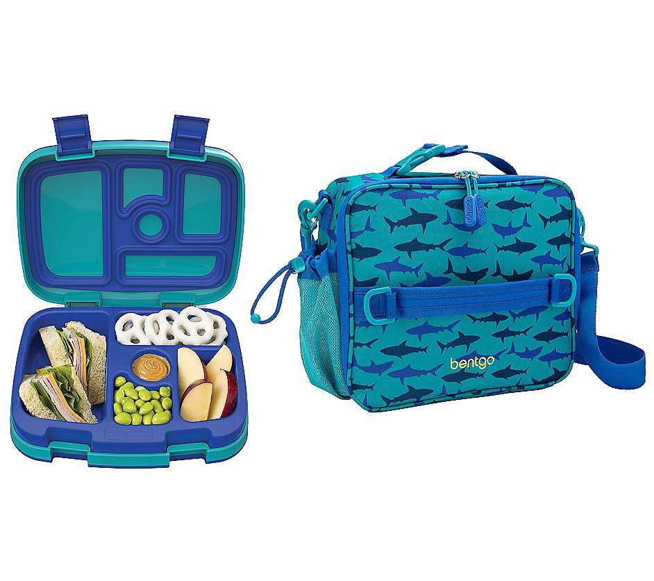 Bentgo Kids Lunch Box & Bag (Blue)