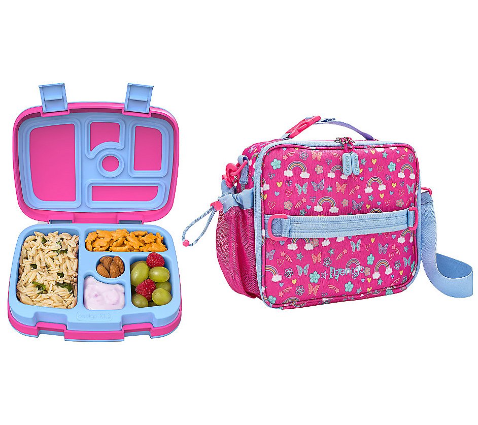 Bentgo Kids Lunch Box & Bag (Pink)