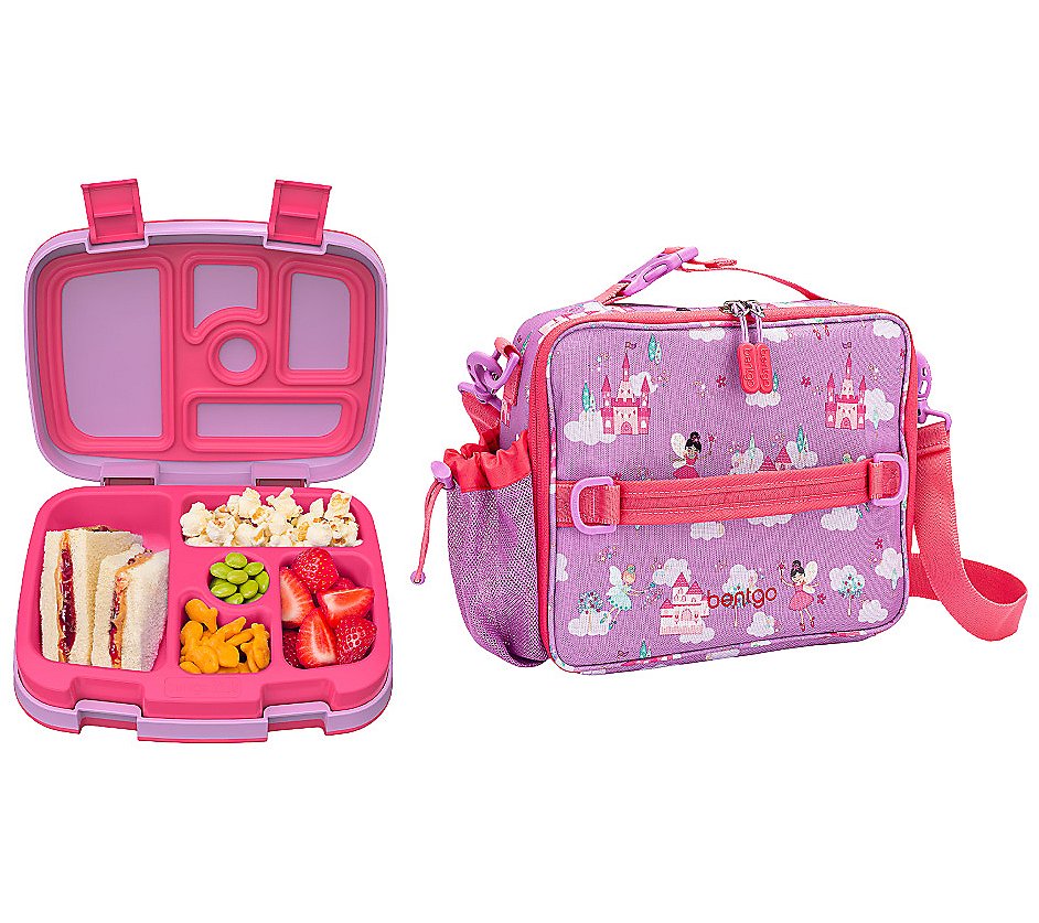Bentgo Kids Lunch Box & Bag (Light Purple)