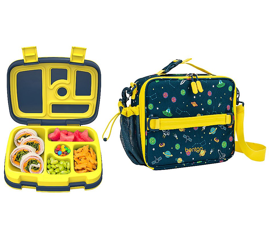 Bentgo Kids Lunch Box & Bag (Navy Blue)