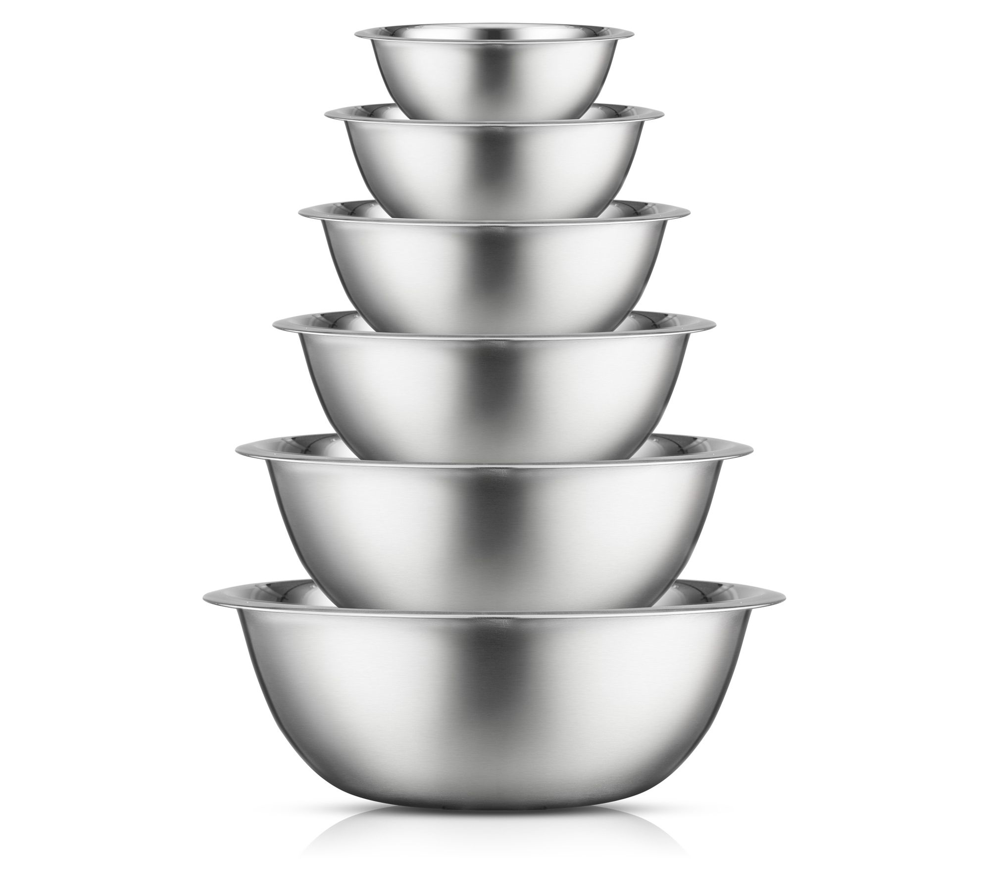 JoyJolt 6-Piece Stainless Steel Mixing Bowl Set