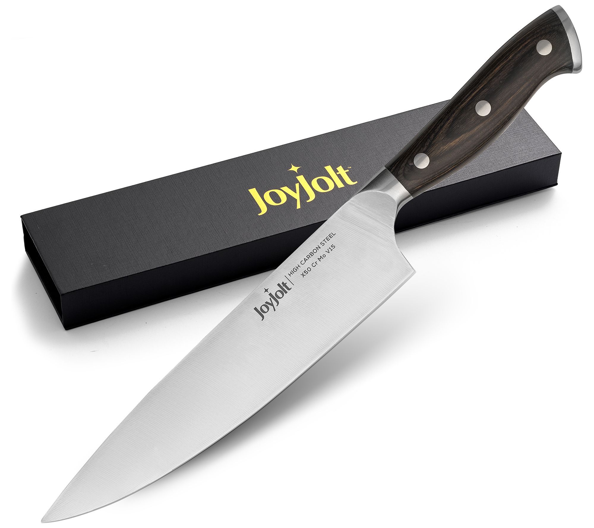JoyJolt 12pc Kitchen Knives Set (Black). Chefs Knife Set with Sheath  Covers. Chef, Butcher, Bread, Slicing, Santoku, Utility and Paring Home And
