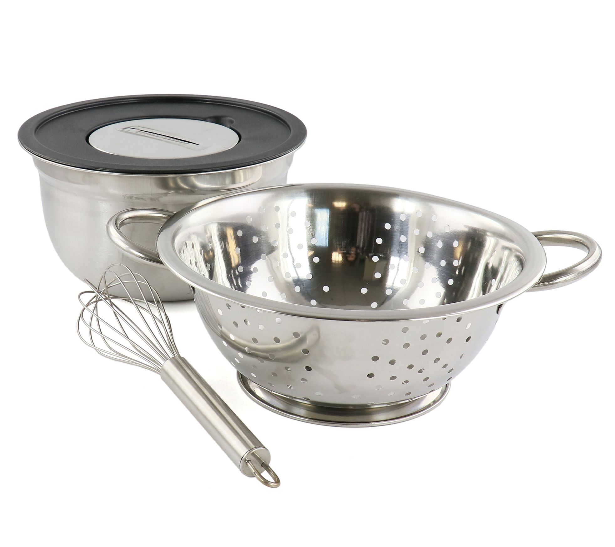 Viking 8-Piece Stainless Steel Mixing Bowl Prep Set with Strainer