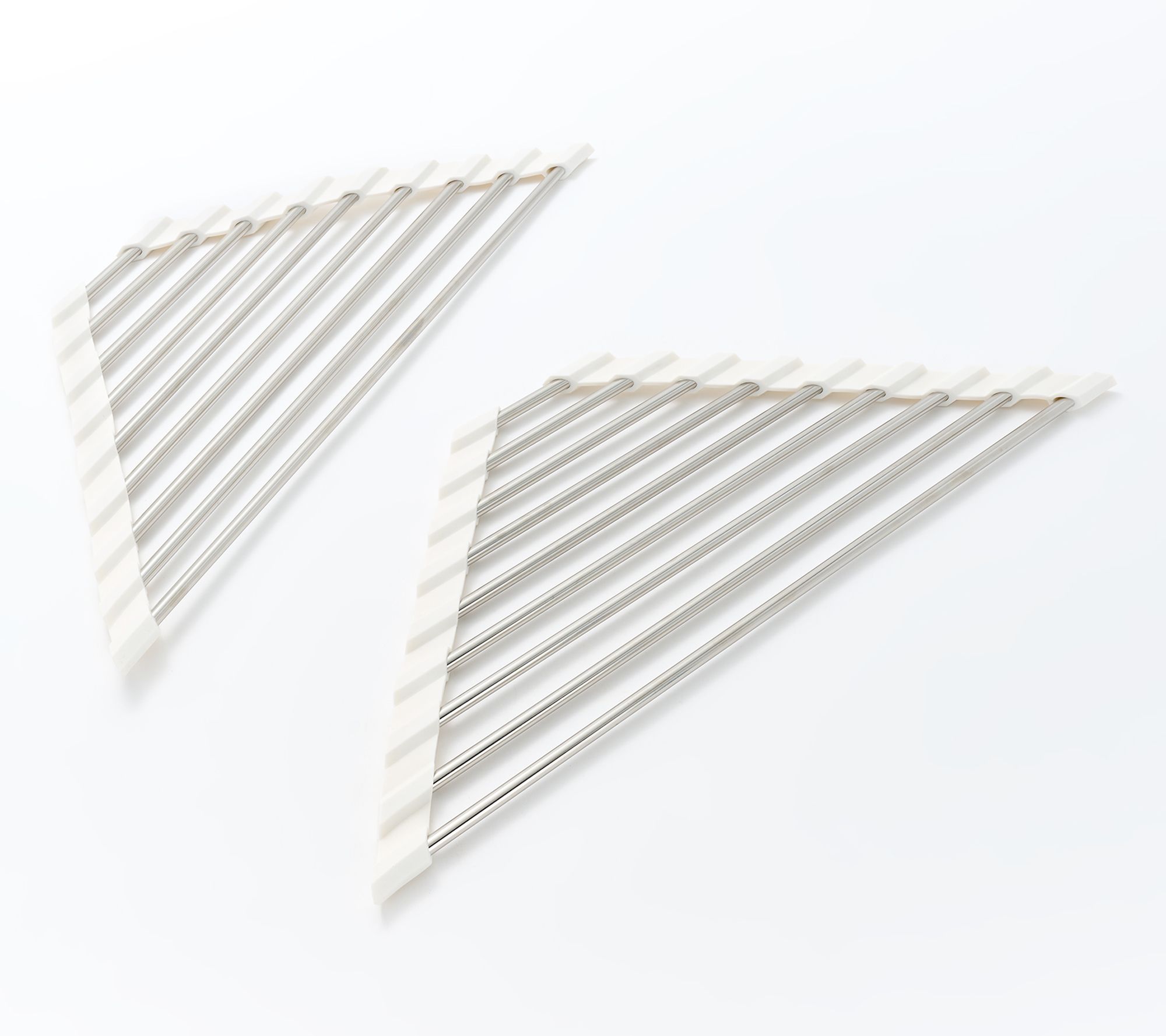 Cella Set of 2 Kitchen Sink Corner Roll Up Drip Mats