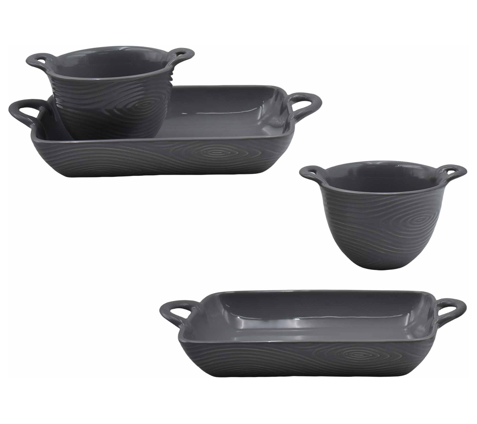 Temp-tations Woodland 4-piece Baker and Bowl Set
