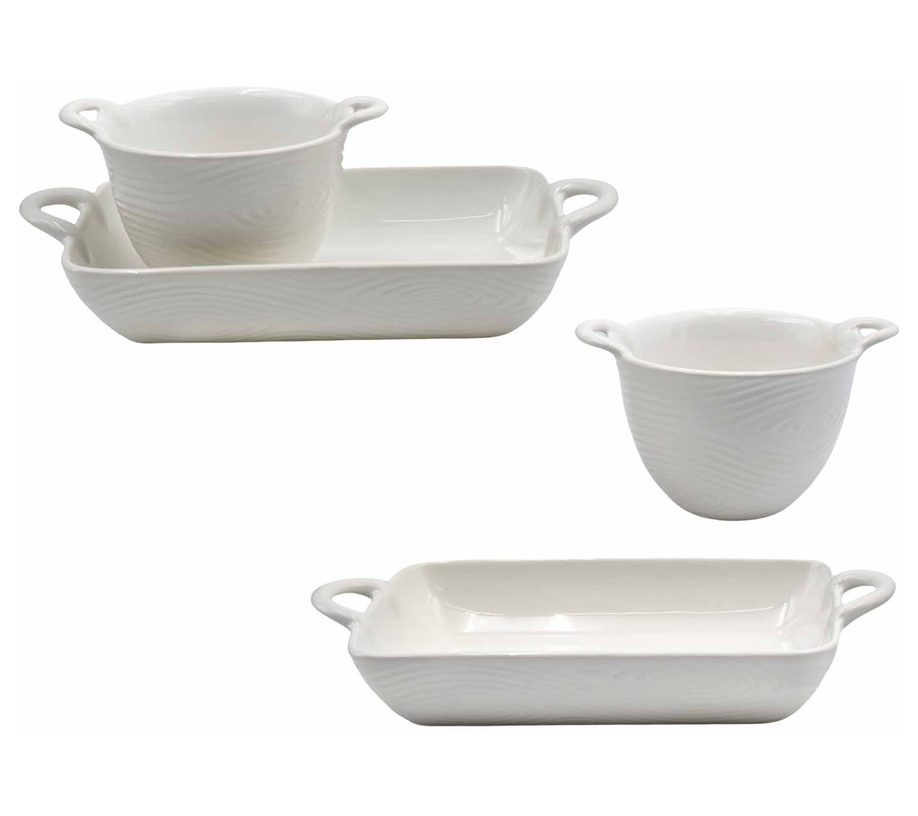 Temp-tations Woodland 4-piece Baker and Bowl Set