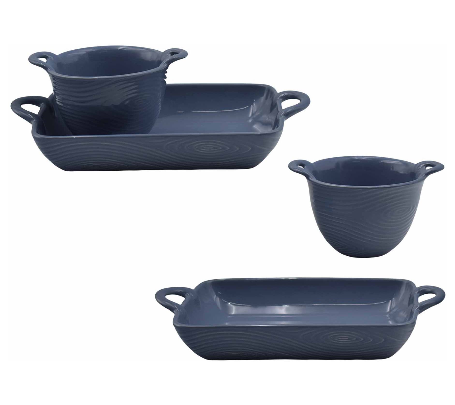 Temp-tations Woodland 4-piece Baker and Bowl Set