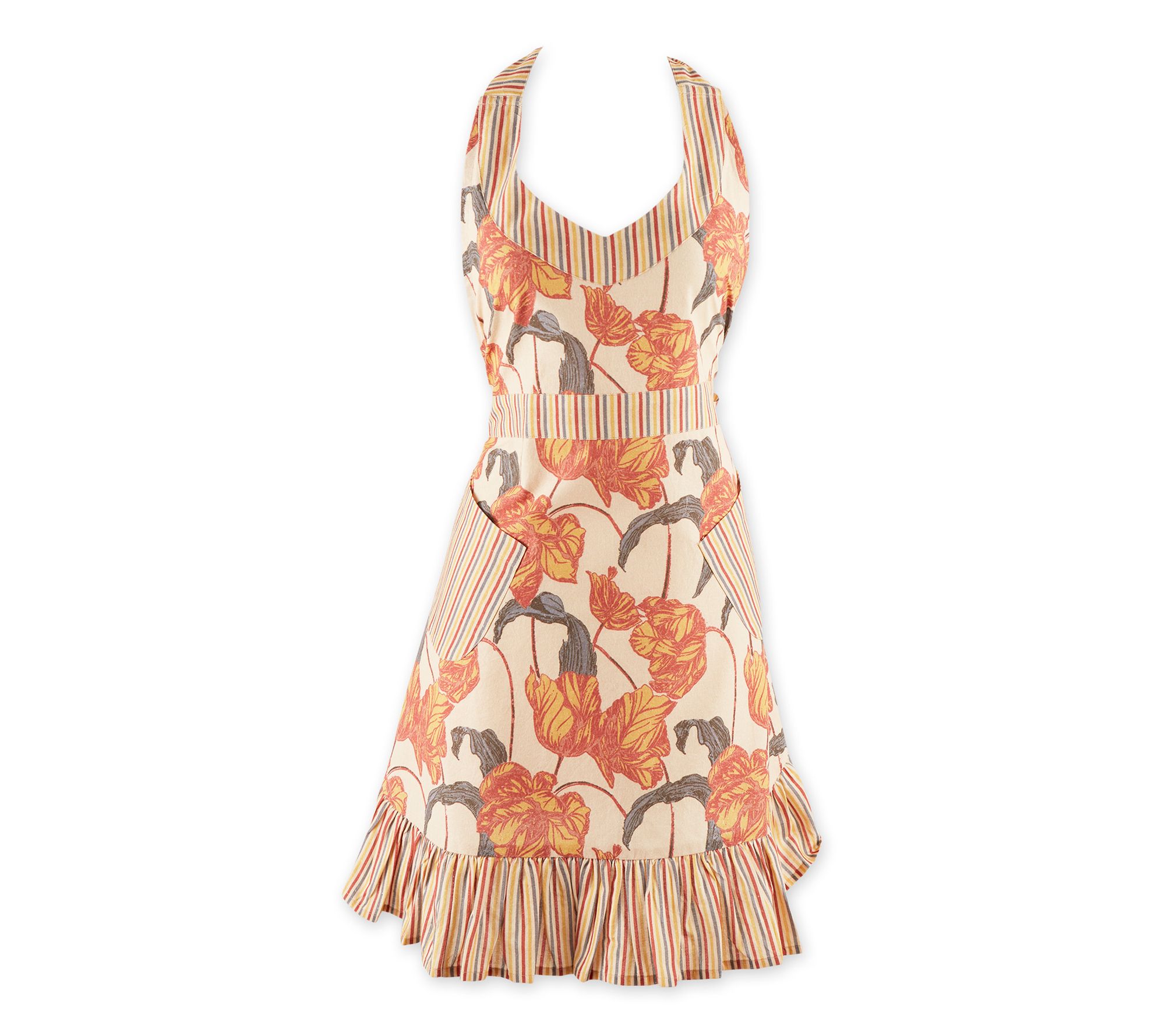 Design Imports Retro Tulips Apron