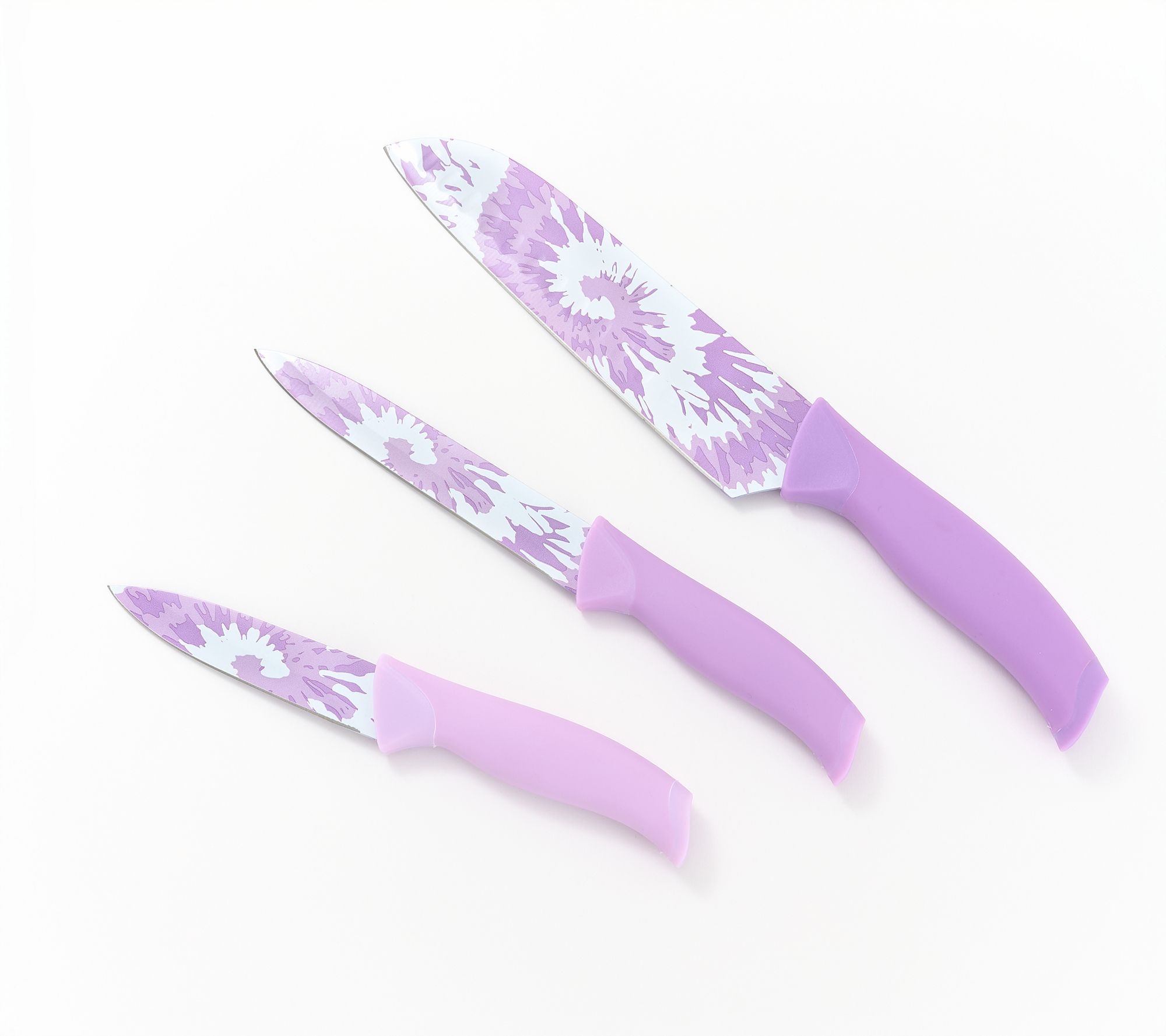 Prepology 3-Piece Printed Knife Set w/ Blade Scraper