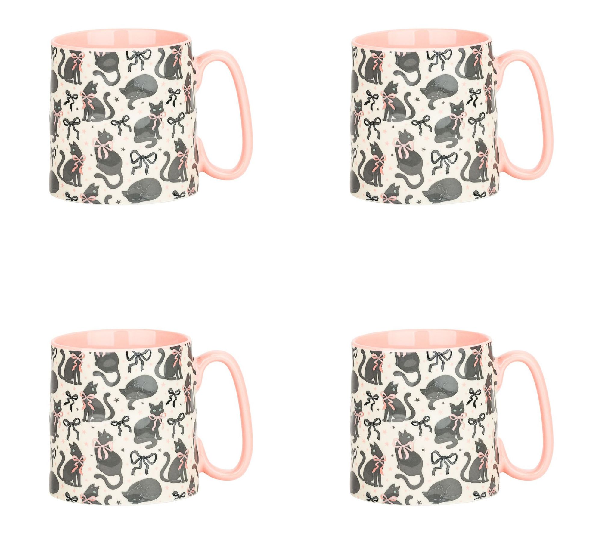 10 Strawberry Street Set of 4 Bella Halloween Harvest Mugs