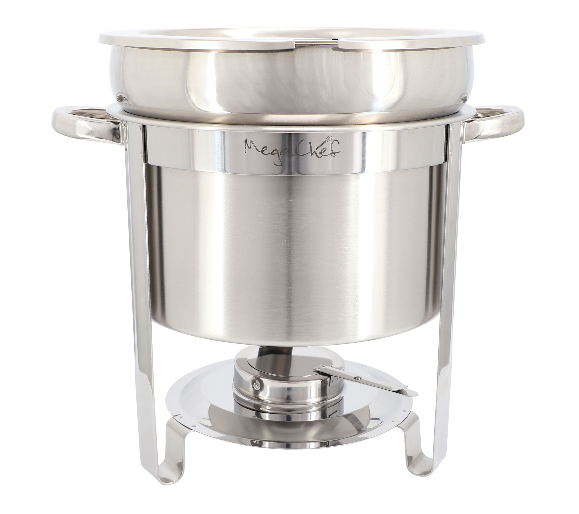 MegaChef 11.6 Qt Round Stainless Steel Pro SoupChafing Dish