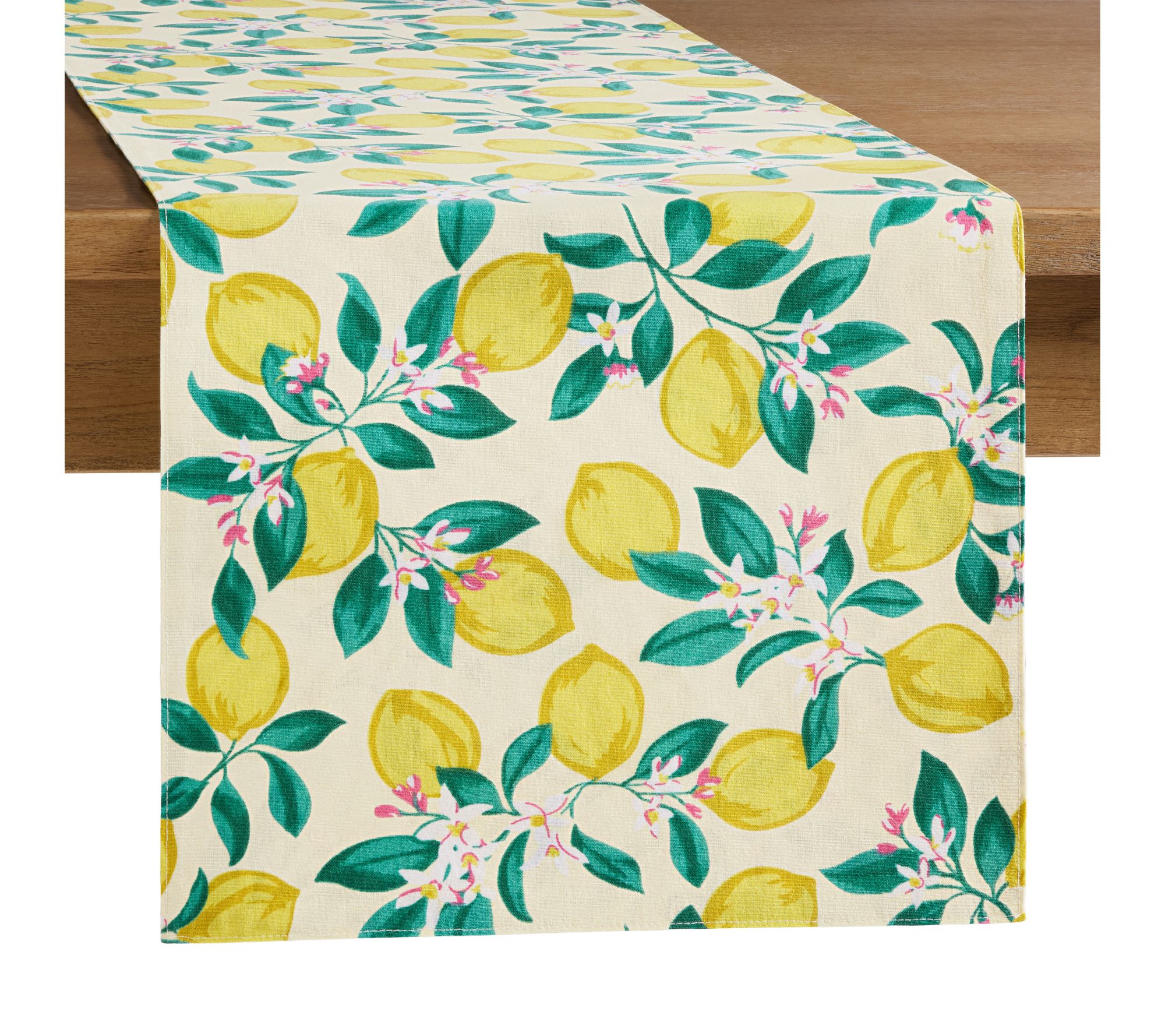 Draper James Lemon Blossom Reversible 14"x72" R nner