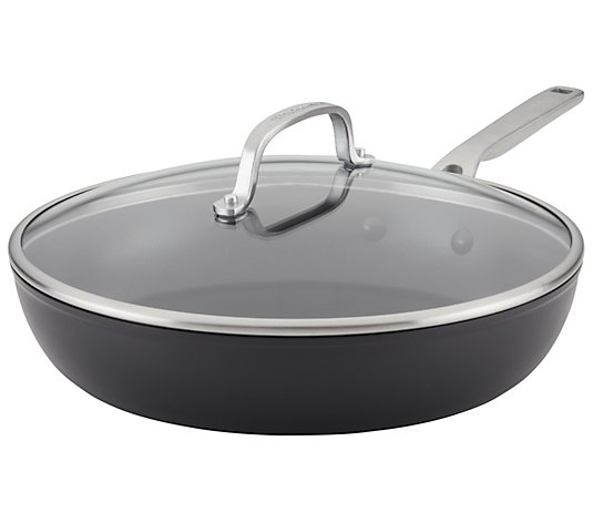 KitchenAid Induction 12.25" Frying Pan with Lid