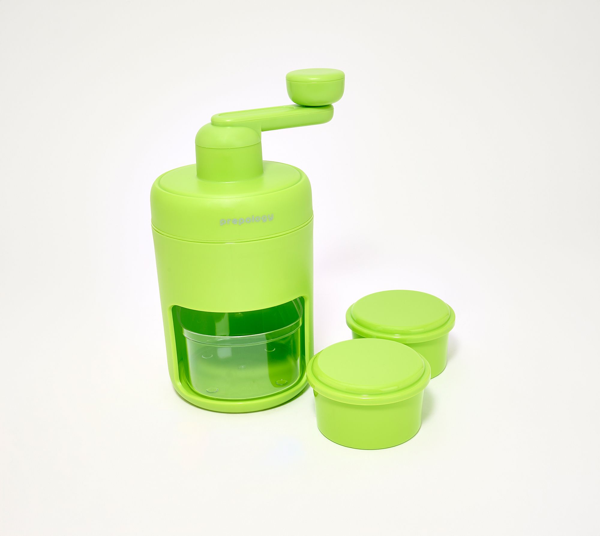 "As Is" Prepology Manual Shaved Ice Maker w/ (2) Freeze Cups