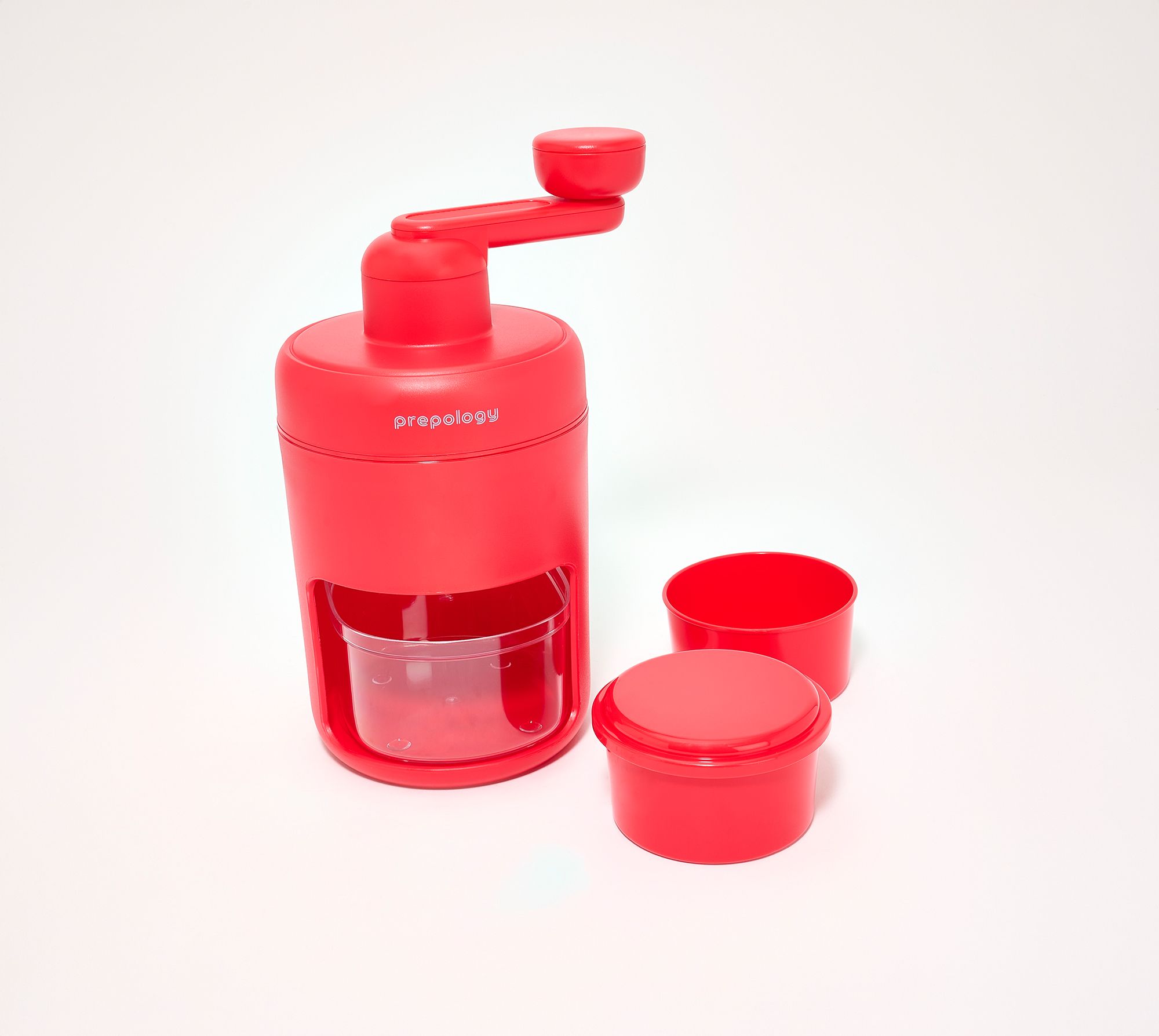 "As Is" Prepology Manual Shaved Ice Maker w/ (2) Freeze Cups