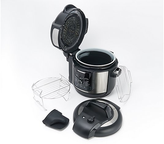 Black for sale online Ninja Foodi OP301 9-in-1 Pressure Cooker & Air Fryer with High Gloss Finish 