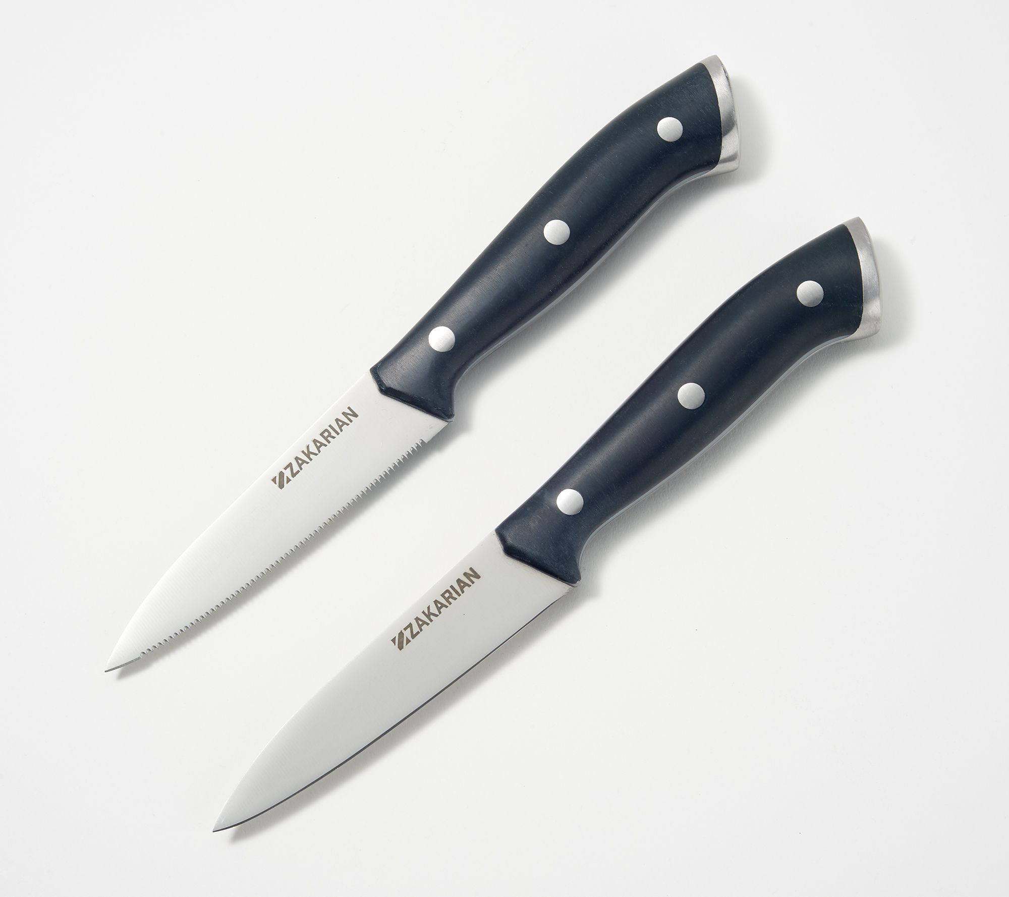 2-Piece Zakarian by Dash German Steel Paring Knife Set (2 Colors)