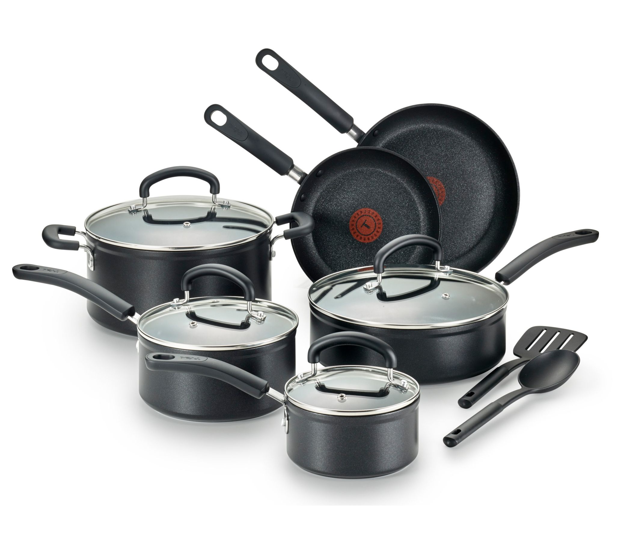 T-fal 12PC set Nonstick Cookware Set Pots and Pans Easy Care Cooking