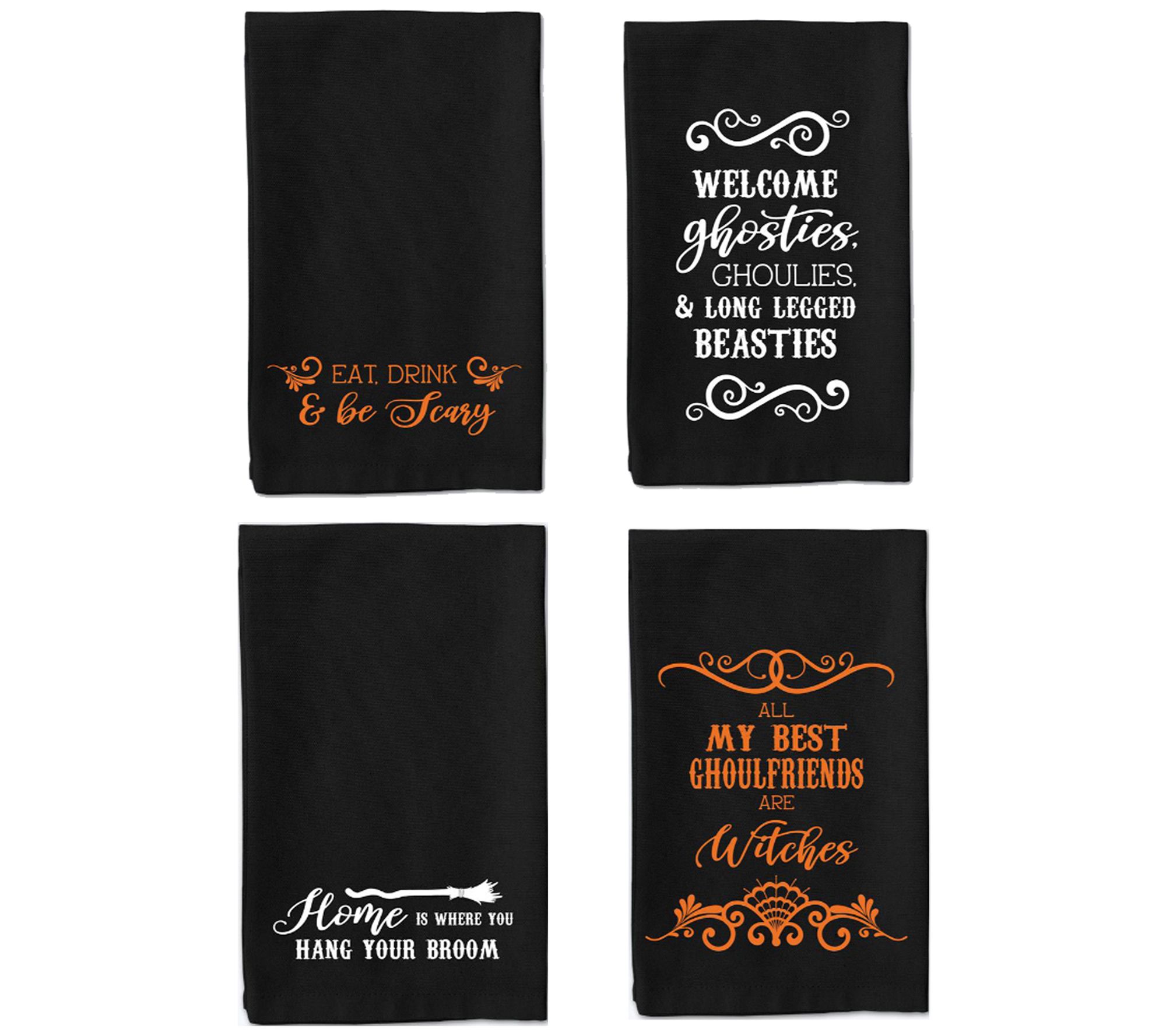 Welcome Fall Embellished Dish Towels, Set of 3