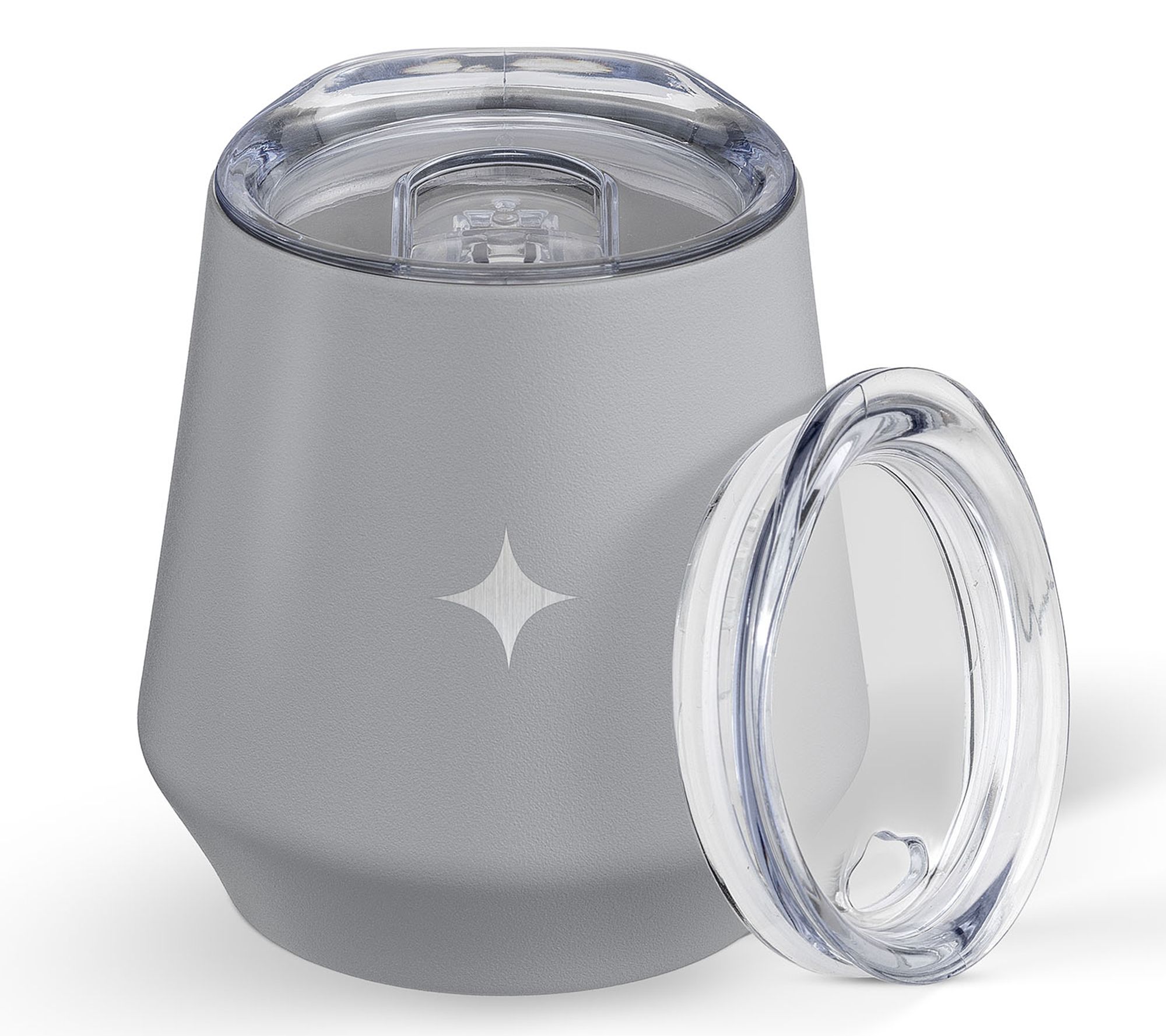 JoyJolt  12oz Vacuum Insulated Stemless Wine Tubler w/ Lid