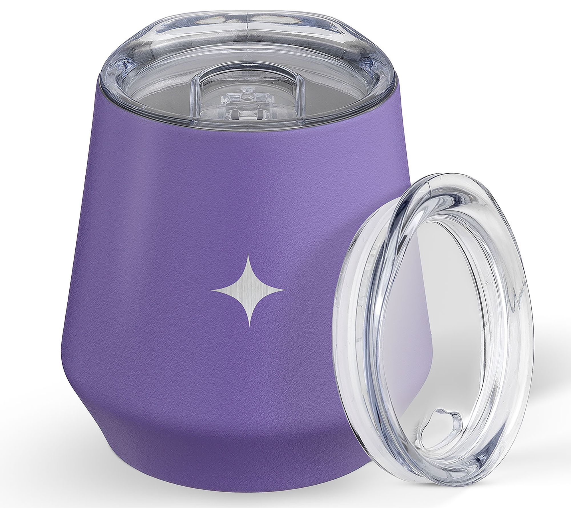 JoyJolt  12oz Vacuum Insulated Stemless Wine Tubler w/ Lid
