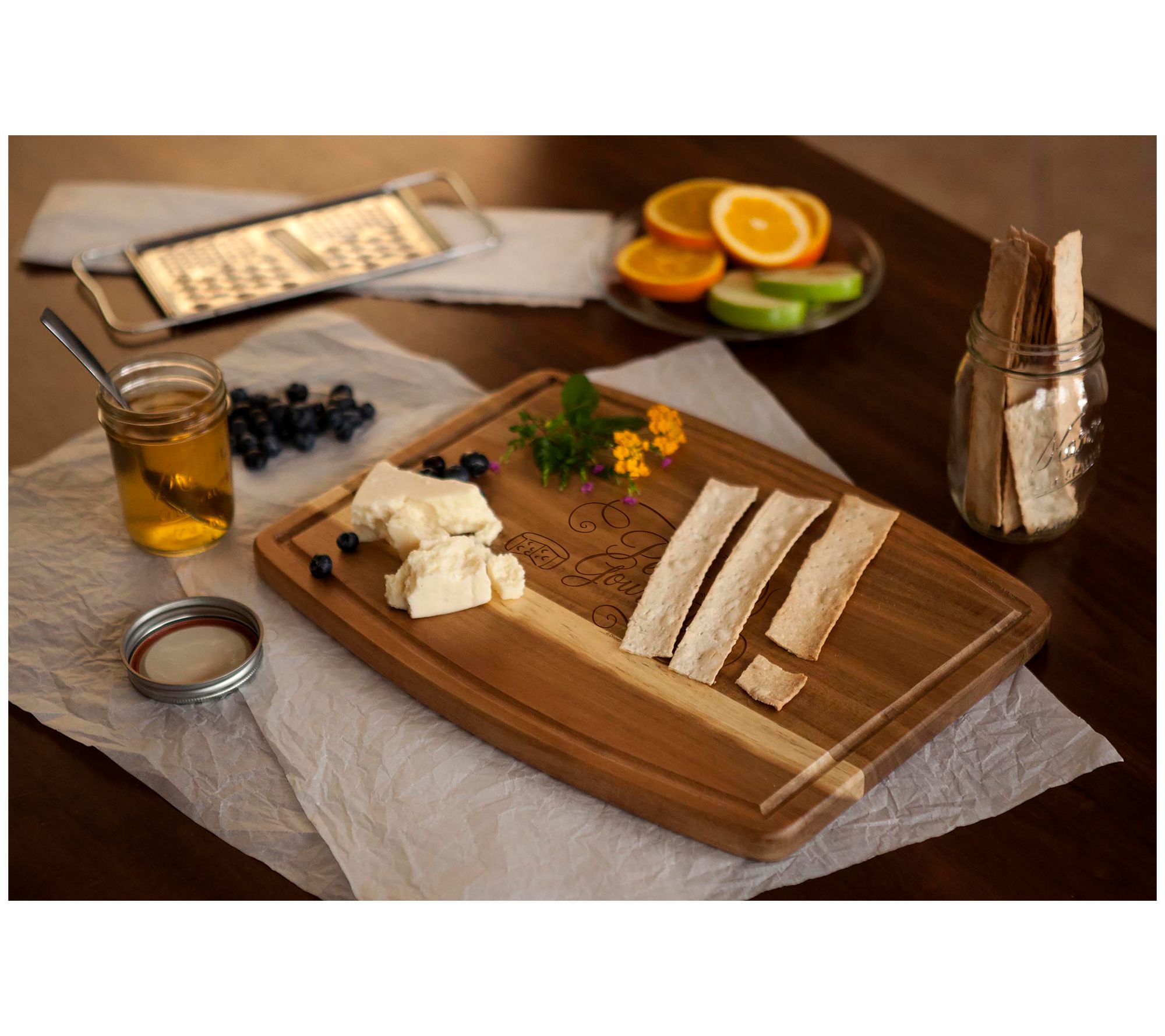 Gourmet Home Bamboo Cutting Board - 15x11 , Brown