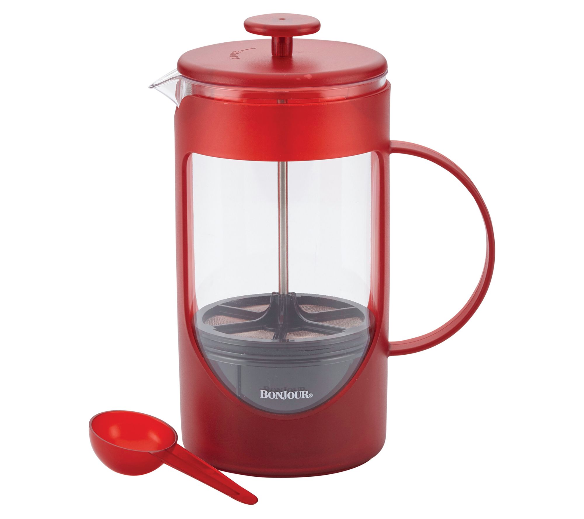 Chantal 28 Ounce Ceramic French Press with Stainless Plunger Aqua