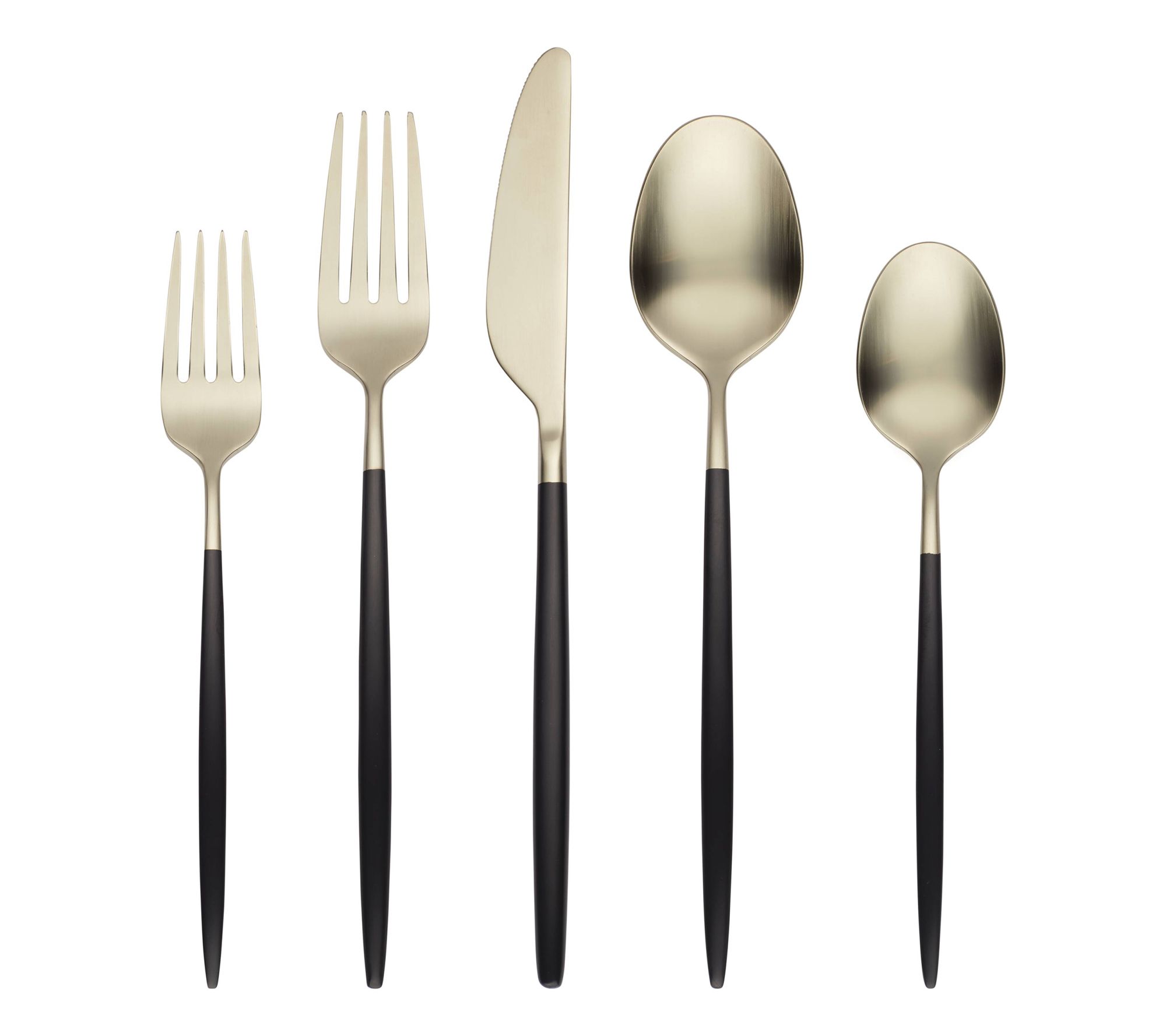 Cambridge Gaze Two-Tone Satin 20-Piece Flatware Set