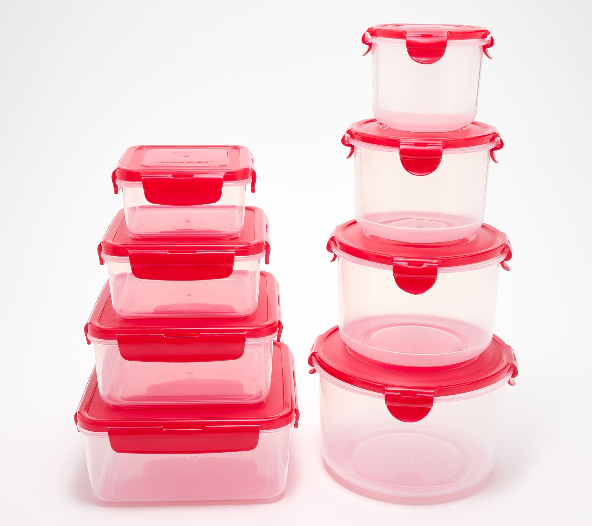 LocknLock 8-Pc Multi-Shape Nestable Canister & Square Set