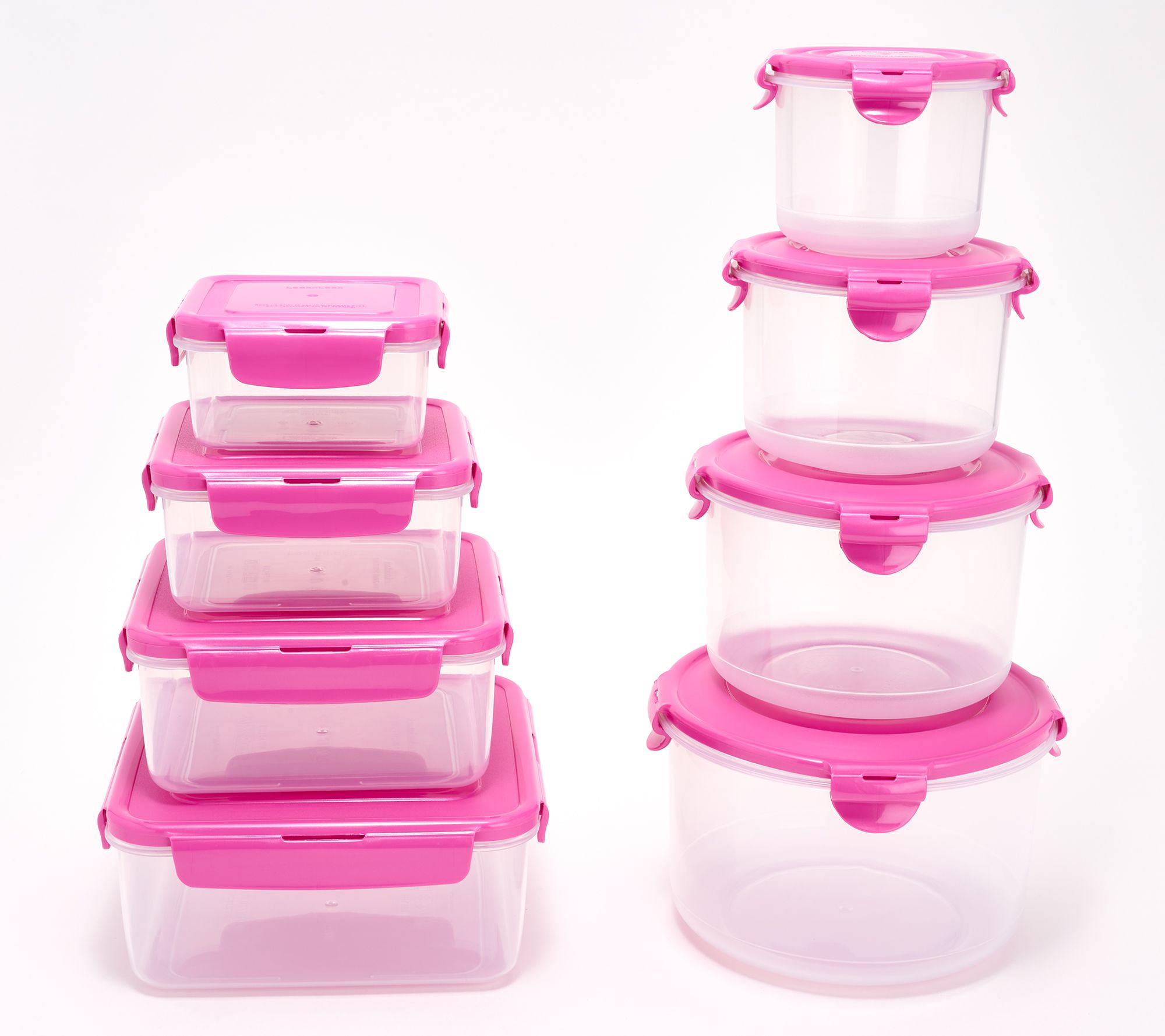 LocknLock 8-Pc Multi-Shape Nestable Canister & Square Set