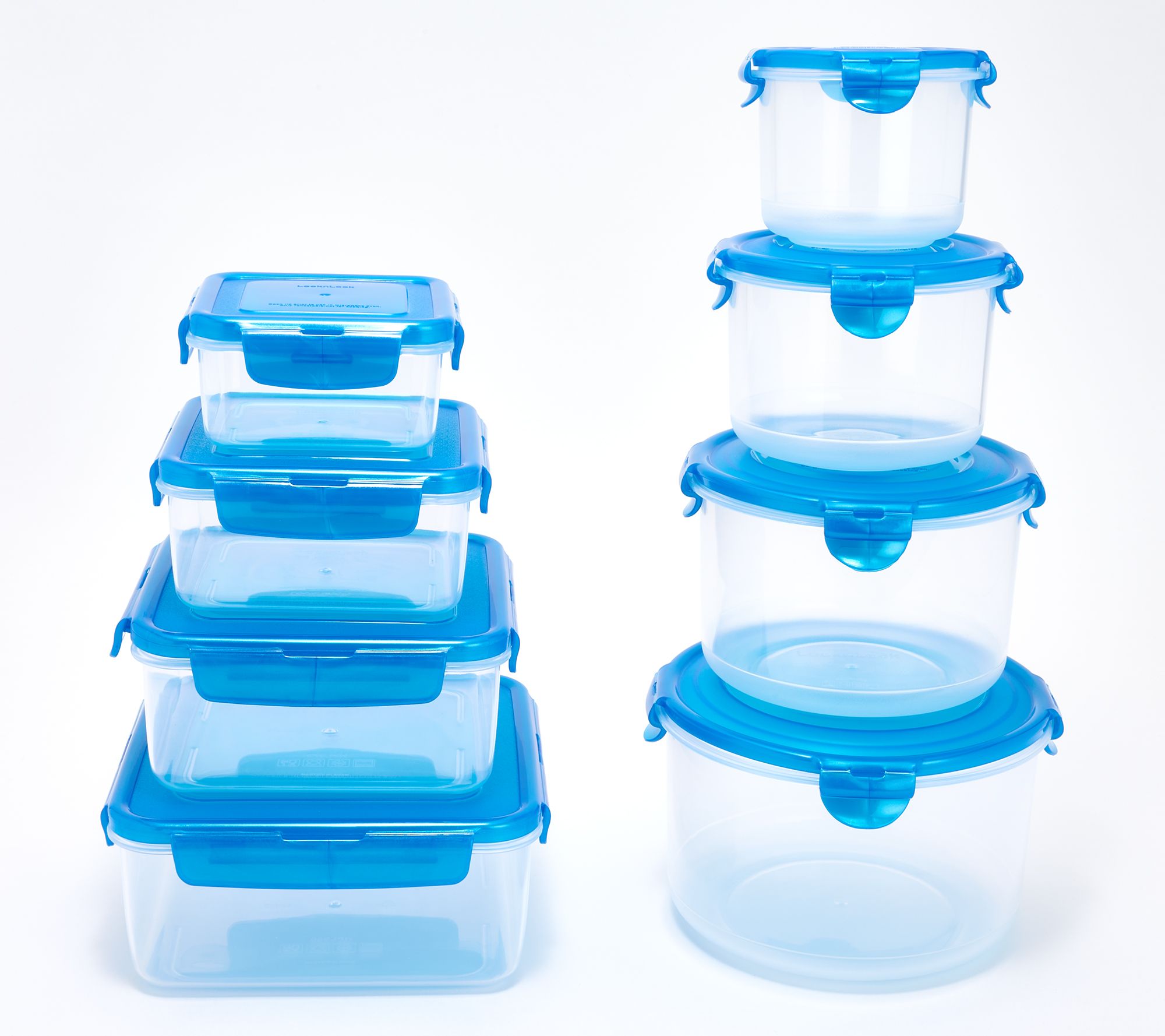 LocknLock 8-Pc Multi-Shape Nestable Canister & Square Set