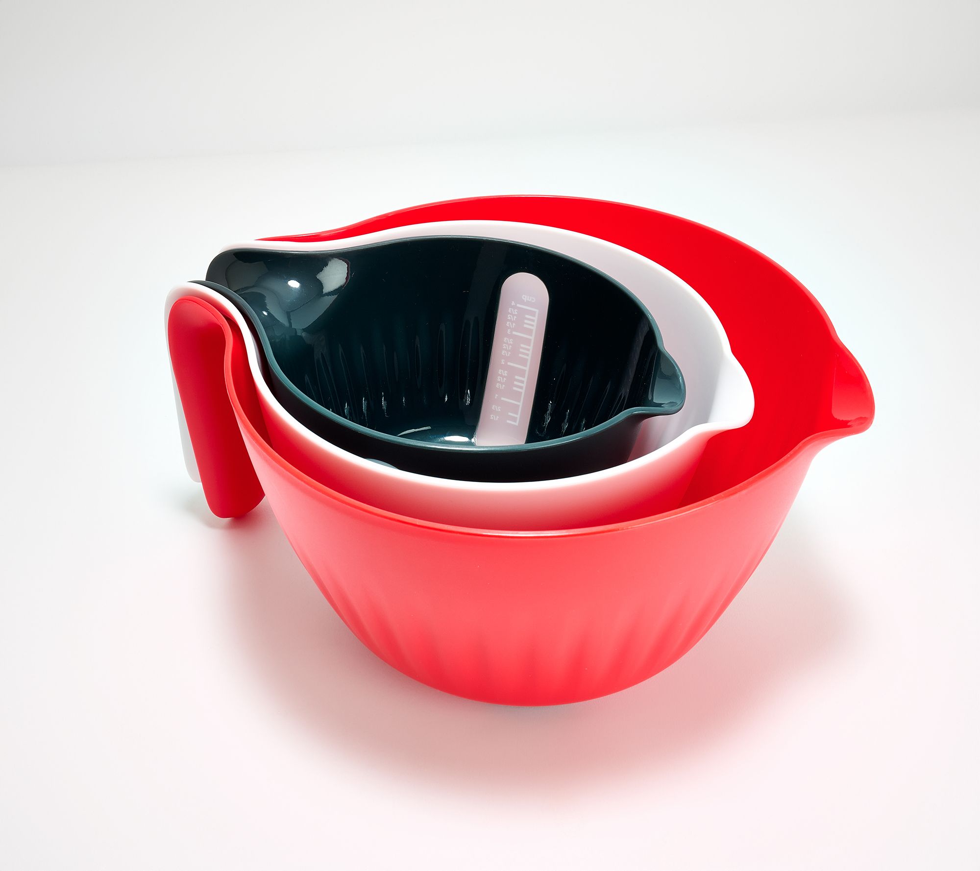 Prepology 3-Pc Nestable Mixing Bowl & Colander Set w/ Handles