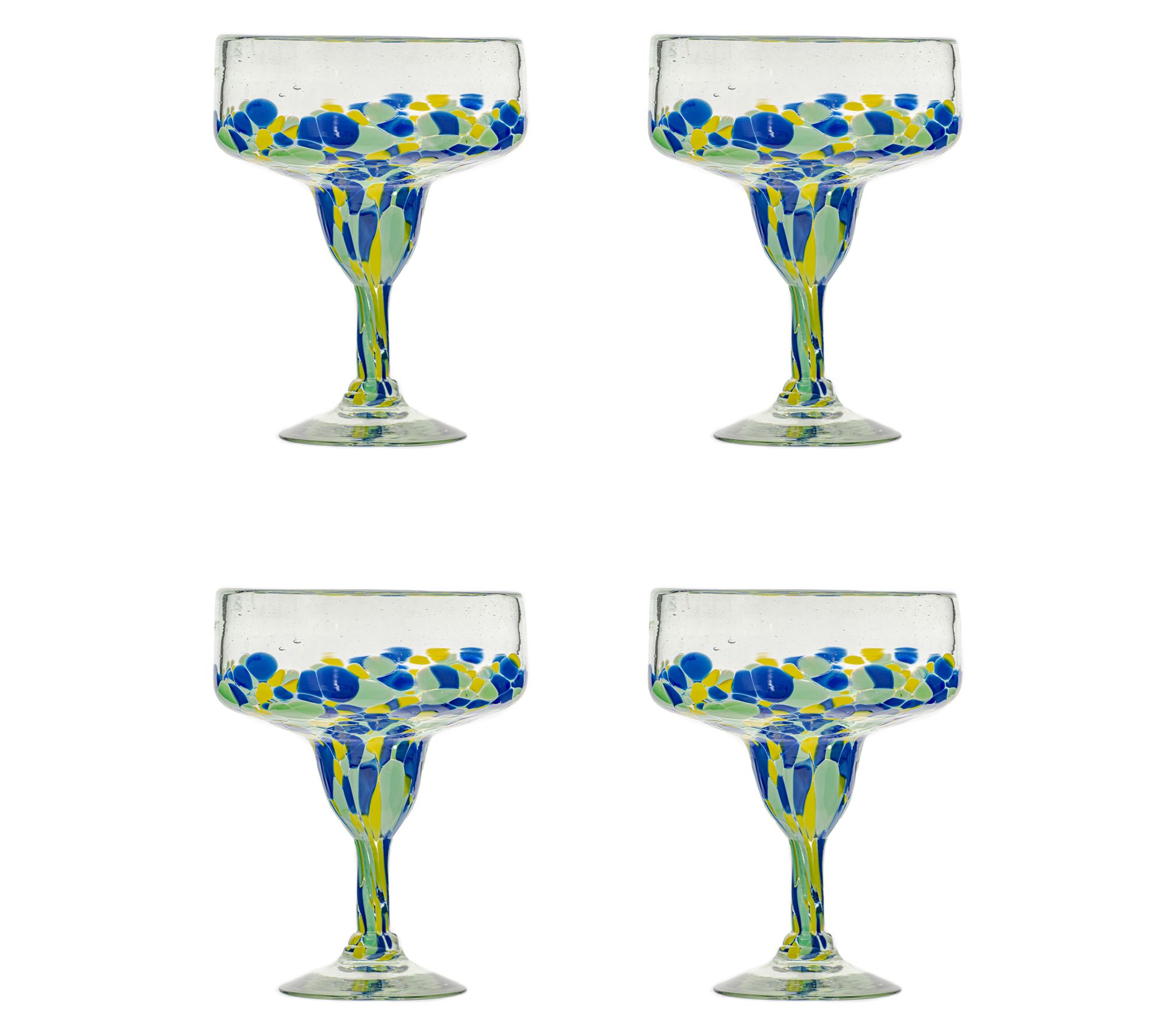 10 Strawberry Street Set of 4 Mazatlan MexicanMargarita Glass