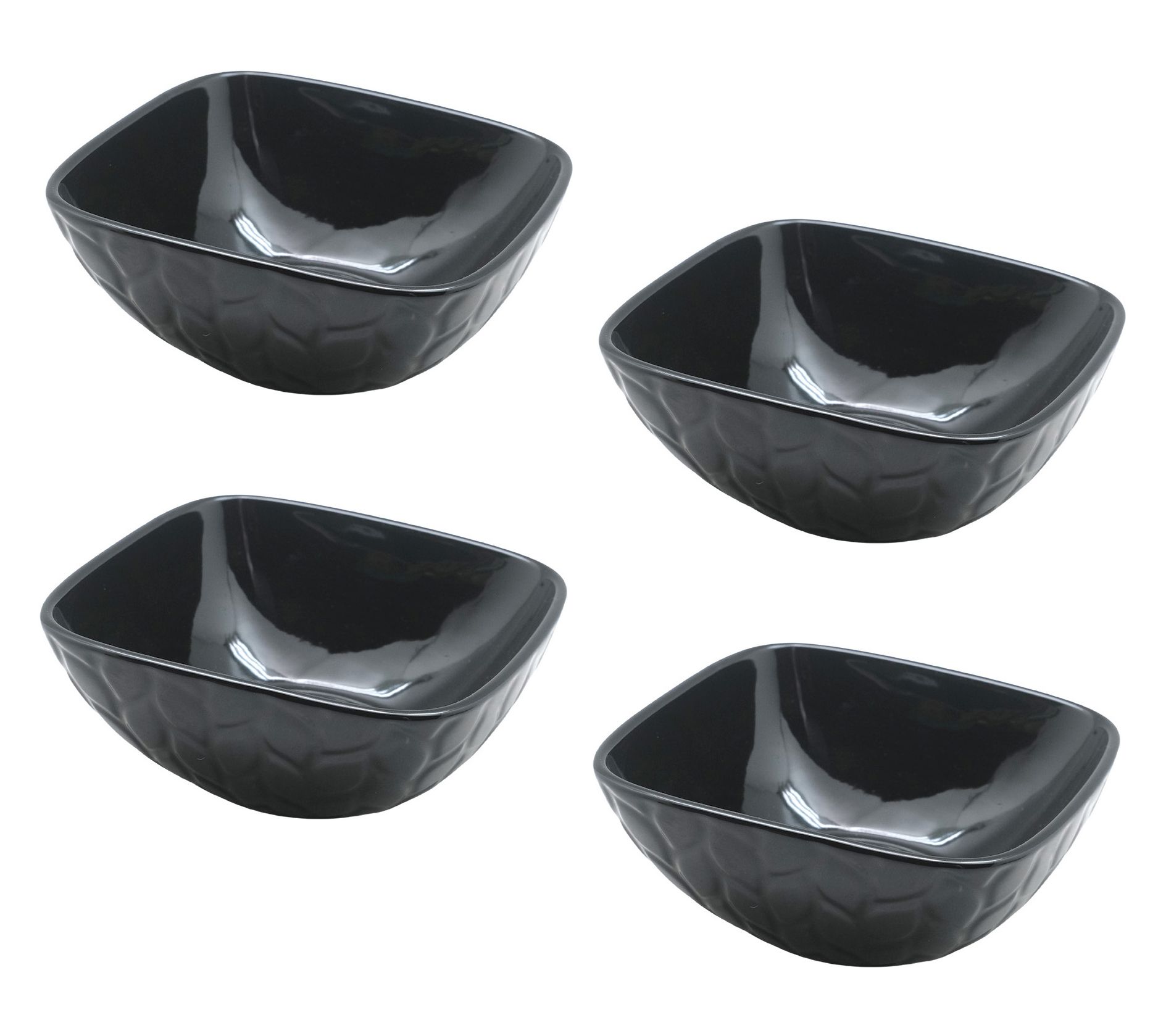 "As Is" Temp-tations Carved Willow Set of (4) 24oz Cereal Bowls