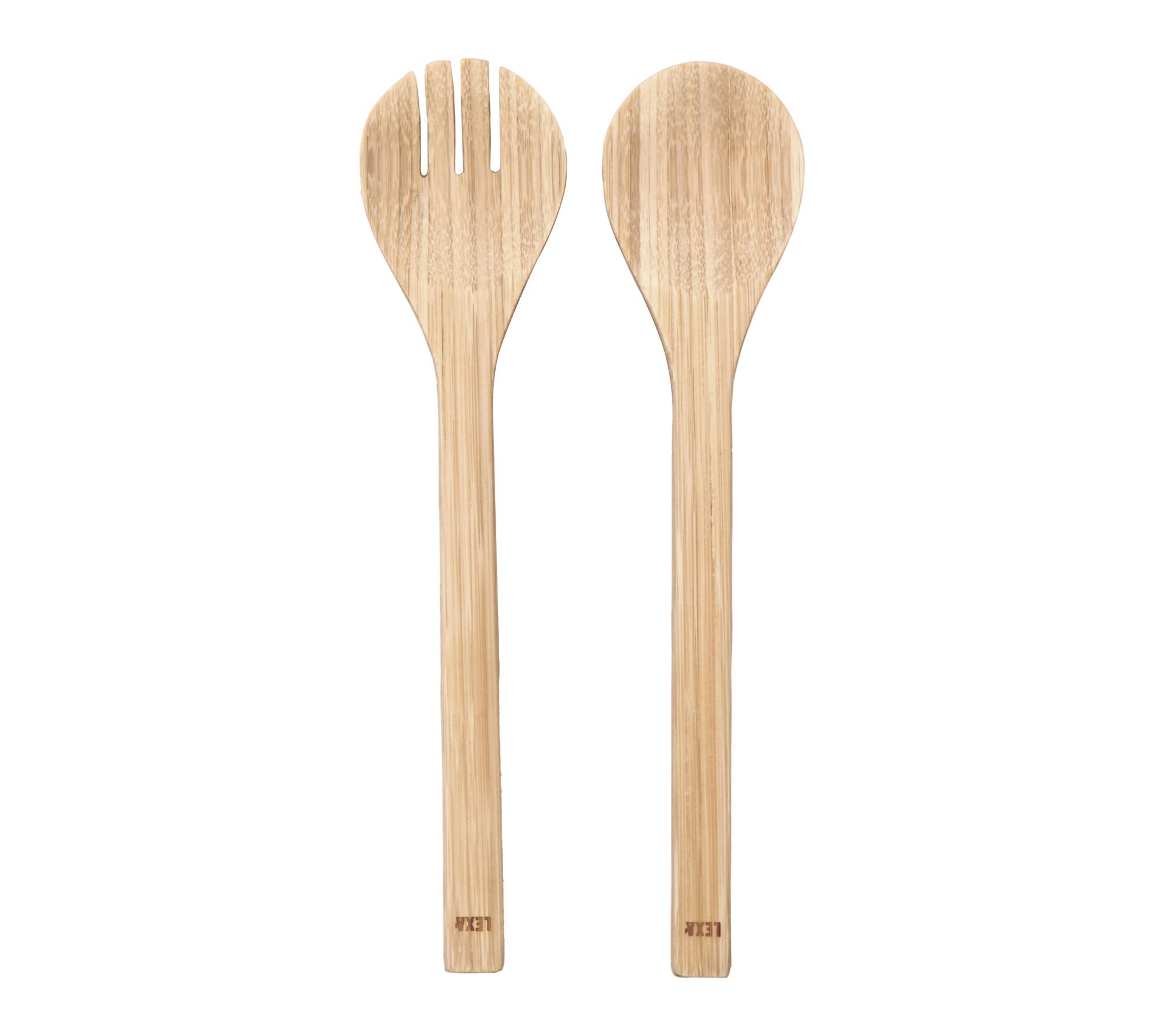 Lexa Bamboo Salad Utensil Set, 12 Inch