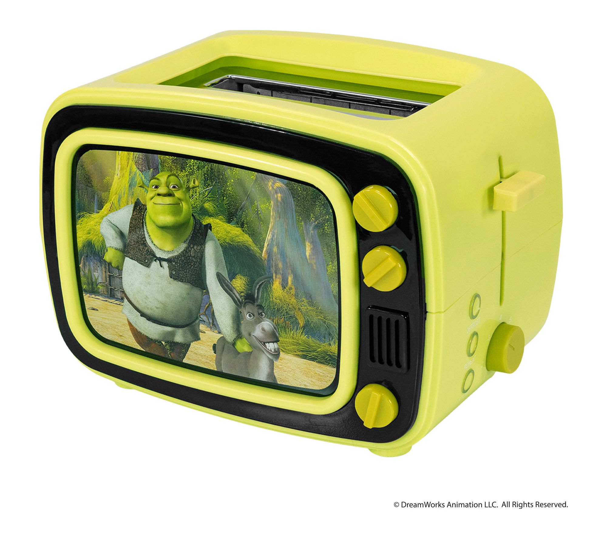 Uncanny Shrek TV 2-Slice Toaster